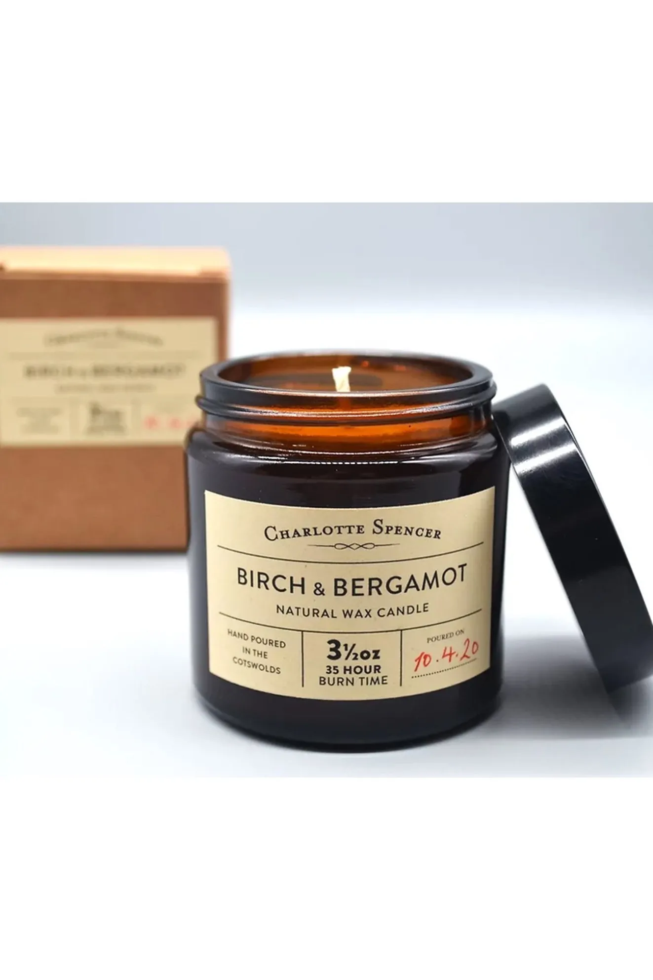 Birch & Bergamot Natural Wax Candle
