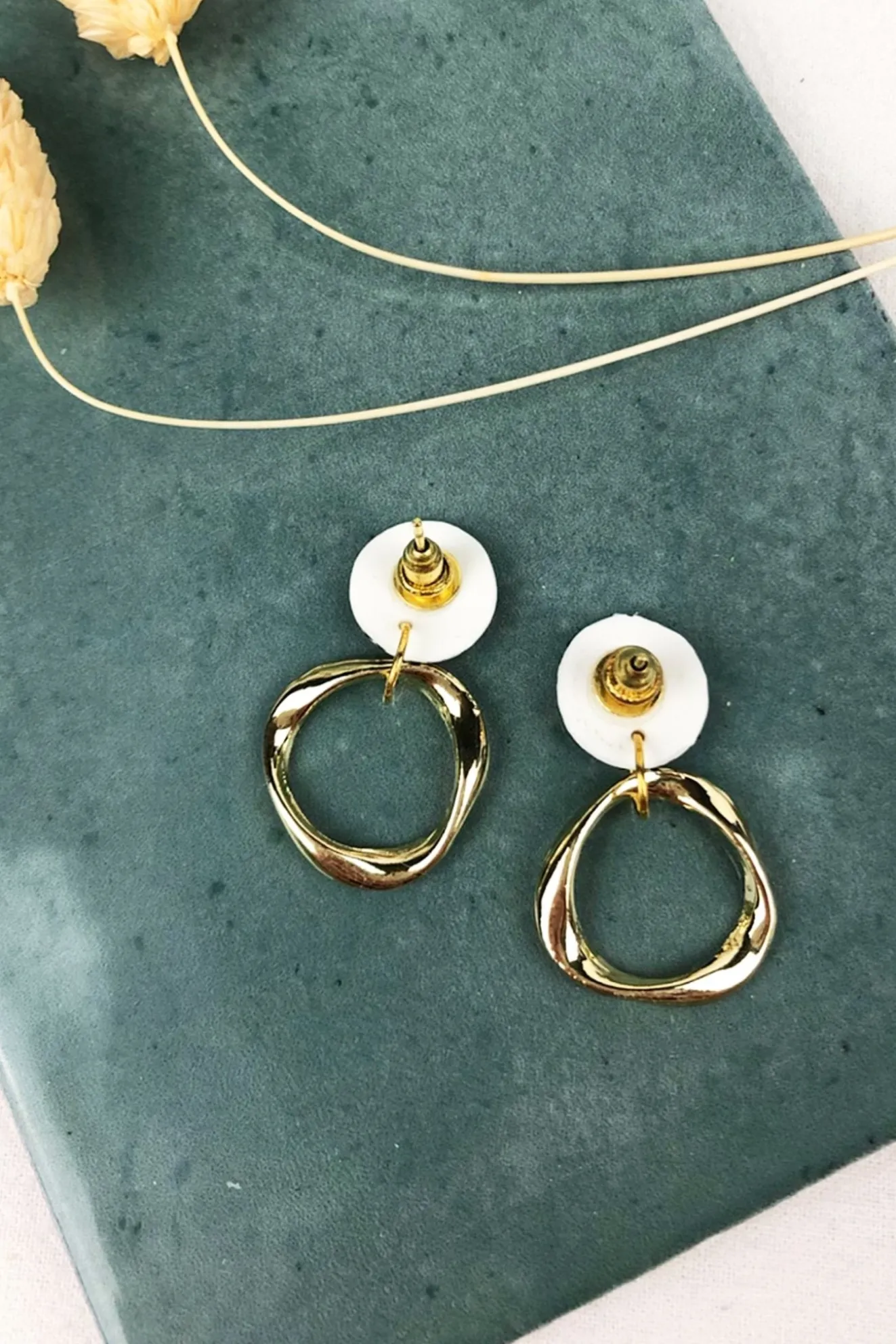 Irregular Hoops Dalmatian Mini Studs