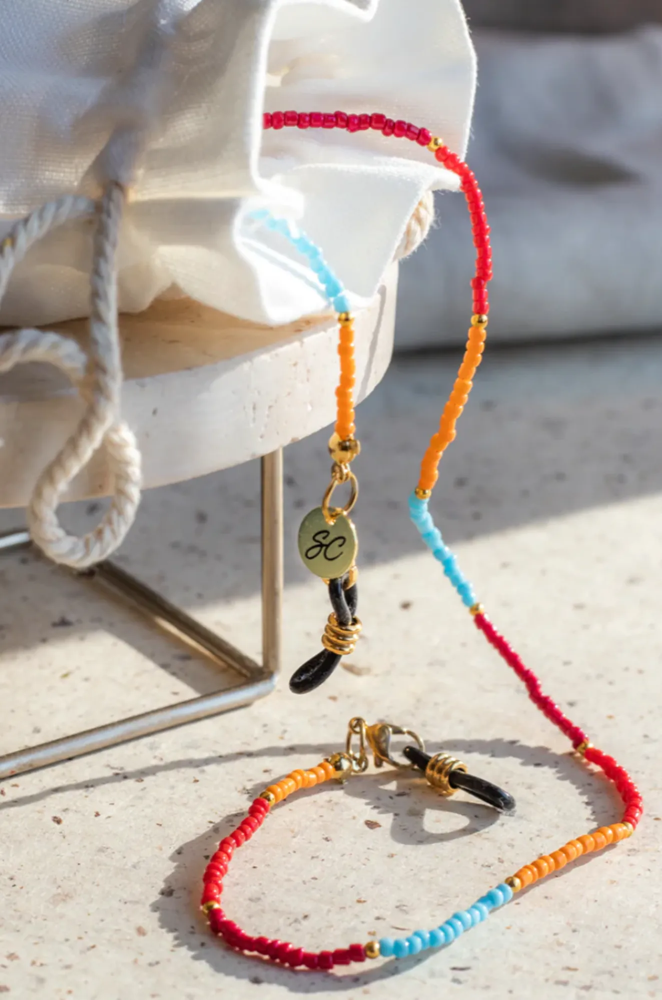 Pippa Colourful Beads Sunglasses Chain