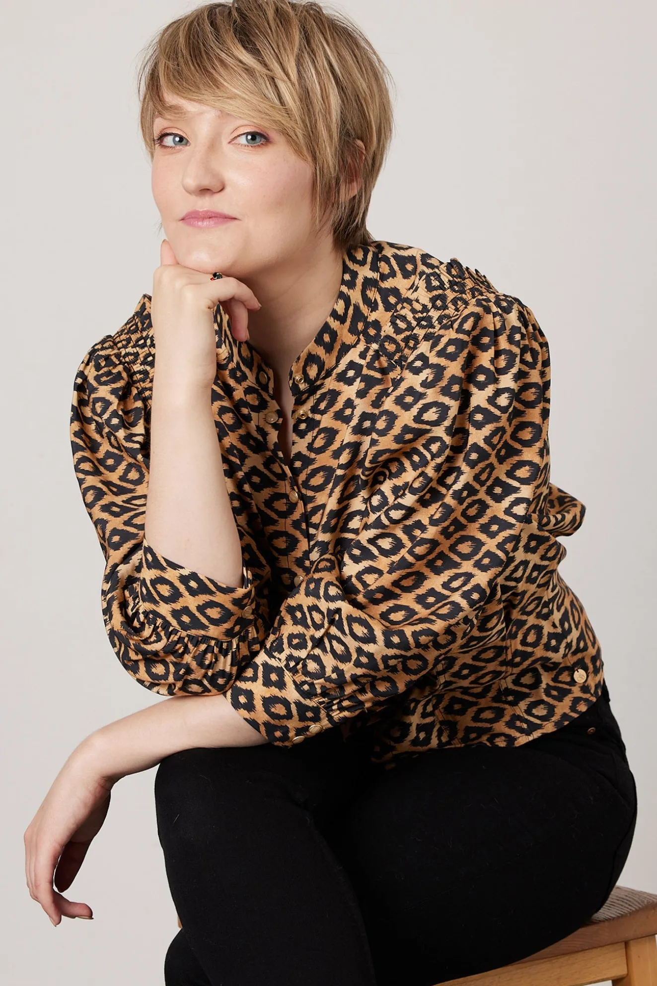 Scotch & Soda Ecovero Diamond Printed Top