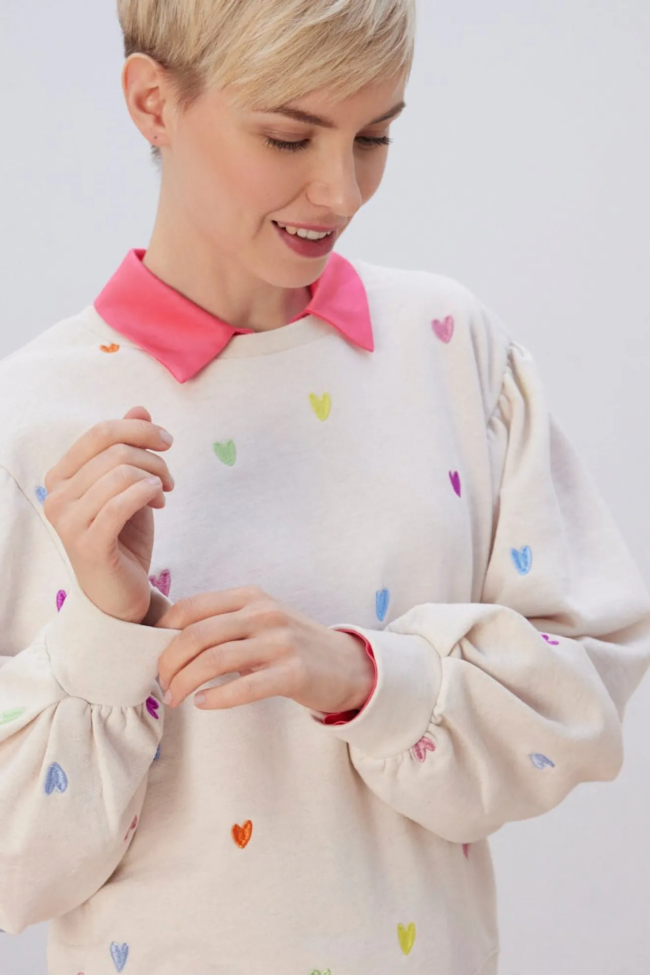 Fabienne Chapot Lin Heart Embroidered Sweater