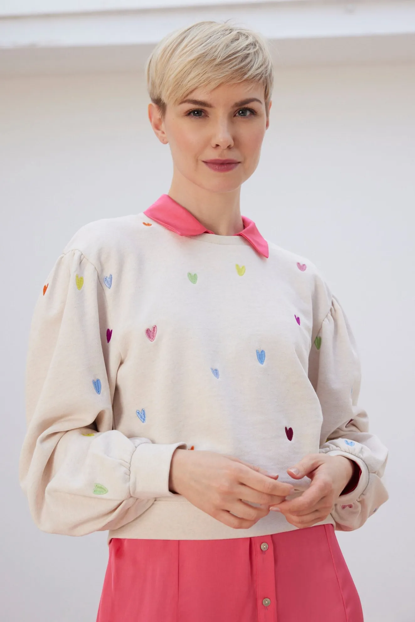 Fabienne Chapot Lin Heart Embroidered Sweater