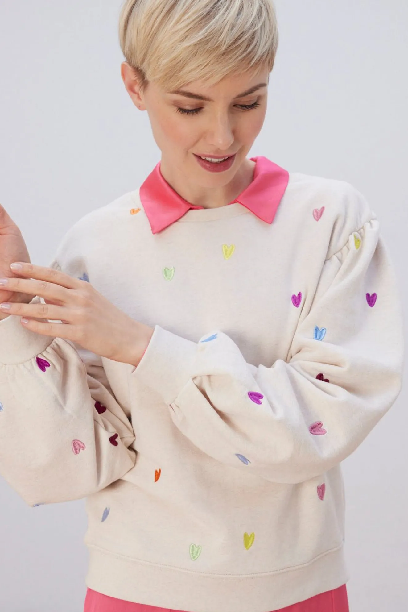 Fabienne Chapot Lin Heart Embroidered Sweater