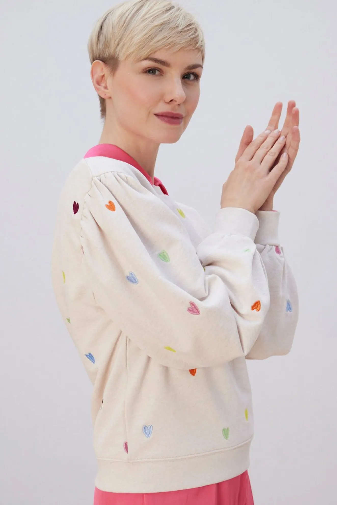 Fabienne Chapot Lin Heart Embroidered Sweater