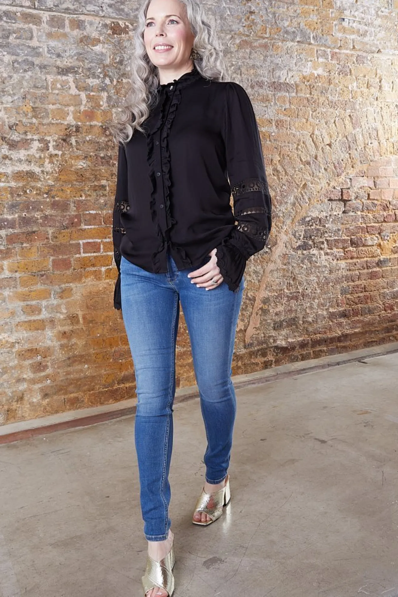 Reiko Nelly Mid Blue Skinny Jeans