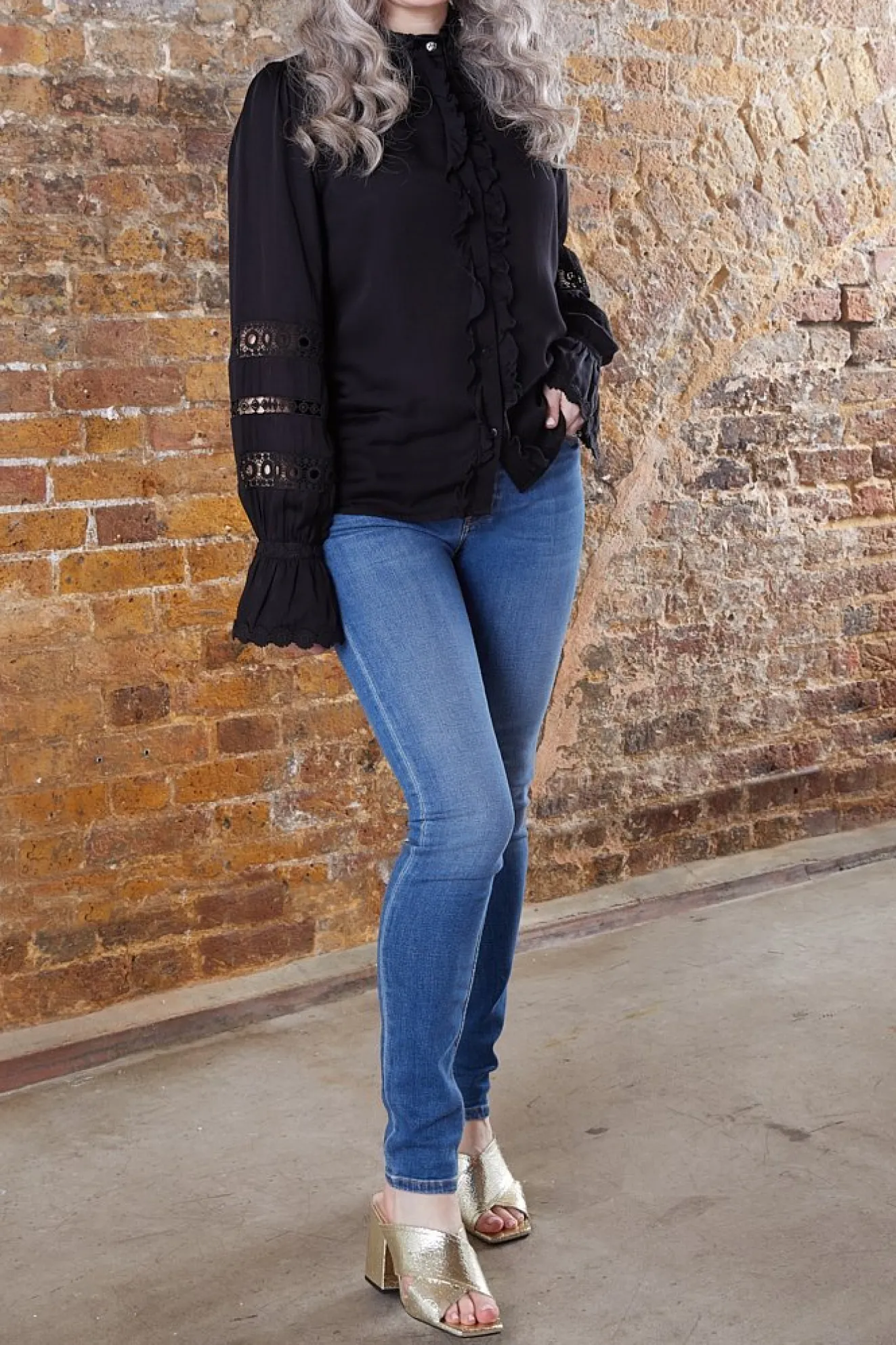 Reiko Nelly Mid Blue Skinny Jeans