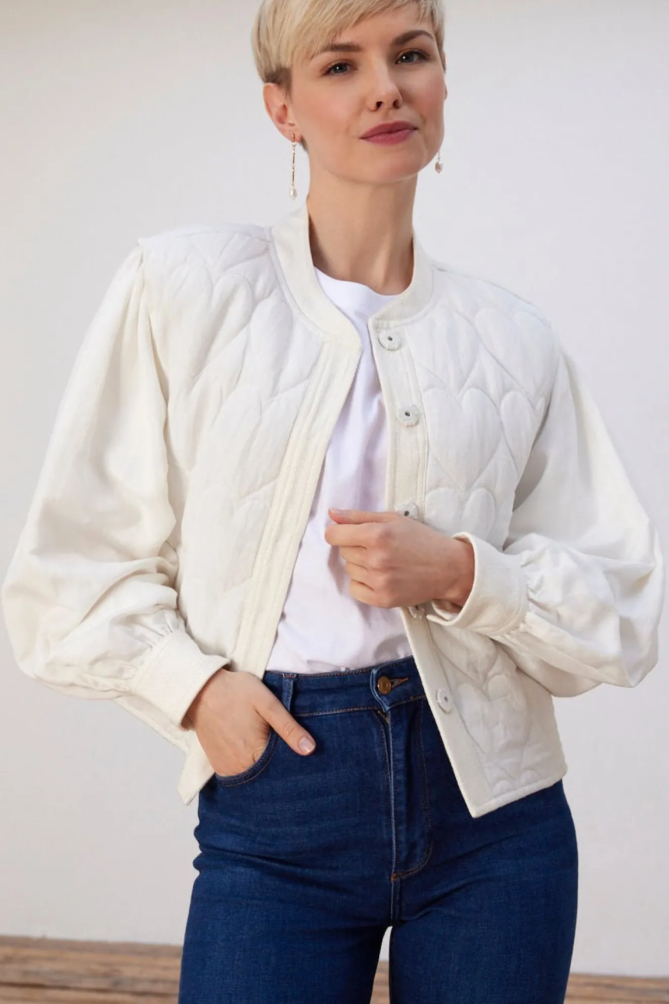 Fabienne Chapot Patty Heart Quilted Jacket