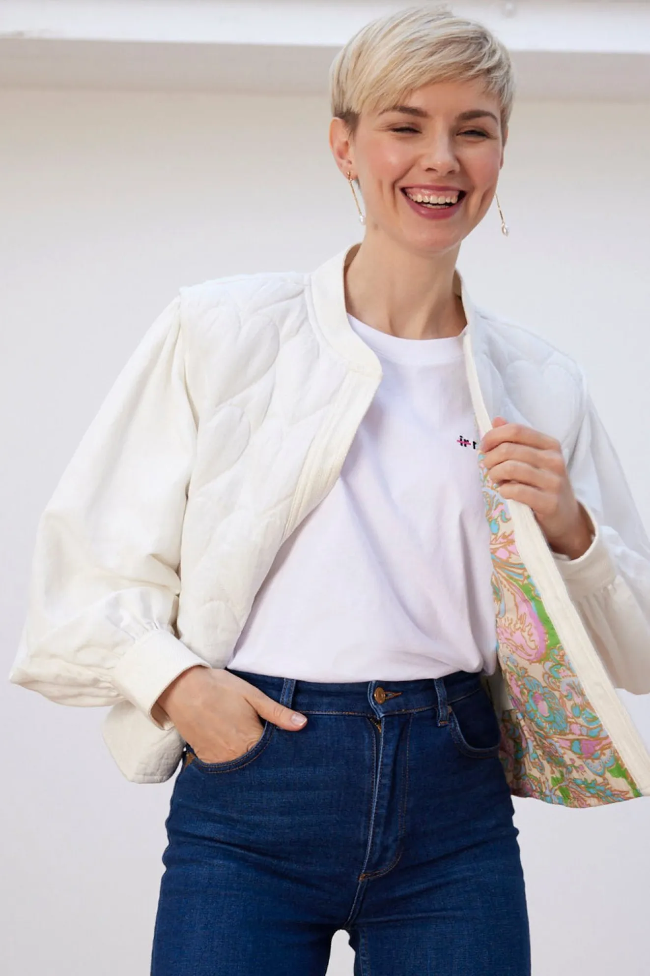 Fabienne Chapot Patty Heart Quilted Jacket