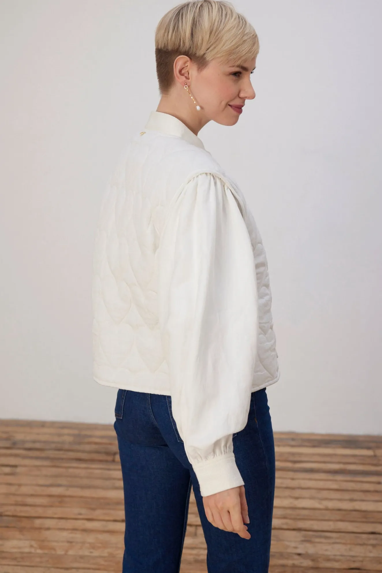 Fabienne Chapot Patty Heart Quilted Jacket