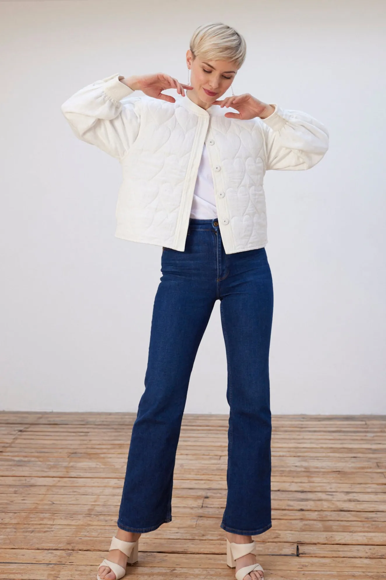 Fabienne Chapot Patty Heart Quilted Jacket
