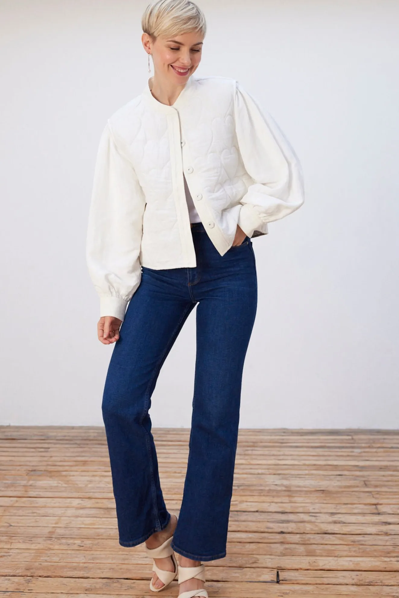 Fabienne Chapot Patty Heart Quilted Jacket