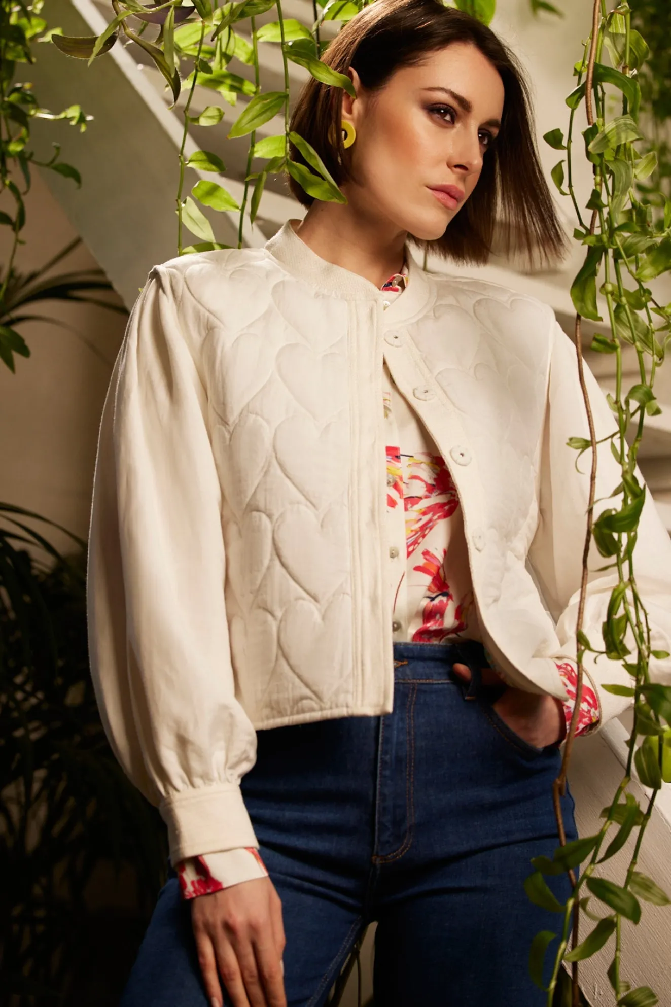 Fabienne Chapot Patty Heart Quilted Jacket