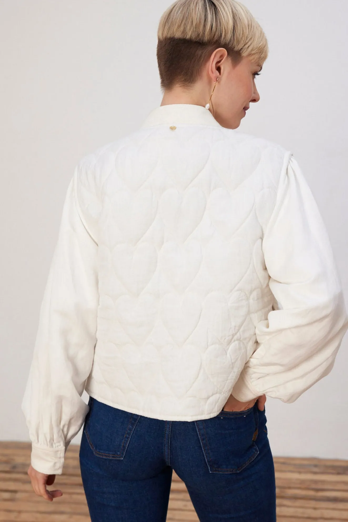 Fabienne Chapot Patty Heart Quilted Jacket