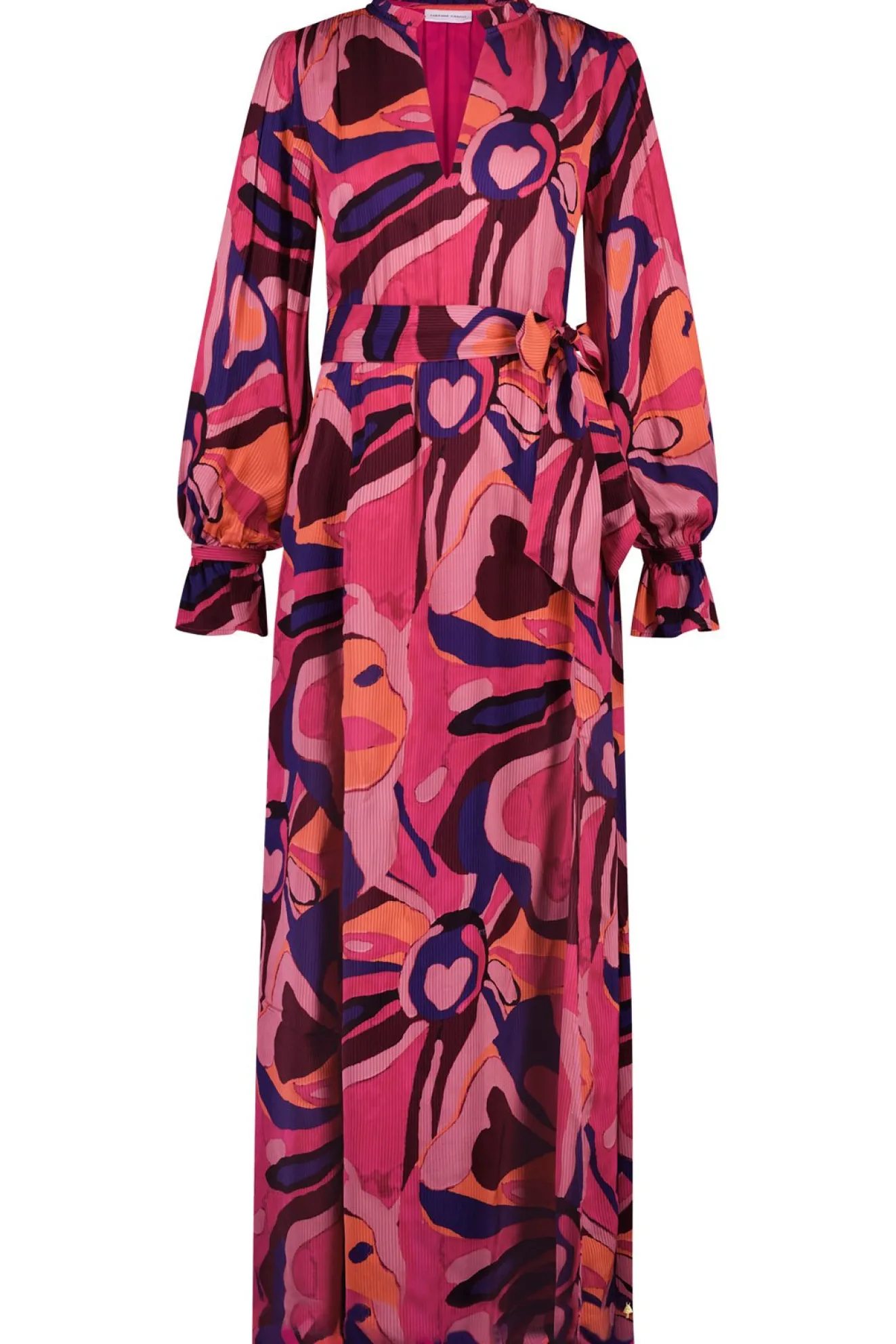 Fabienne Chapot Sarasara Printed Pink Maxi Dress