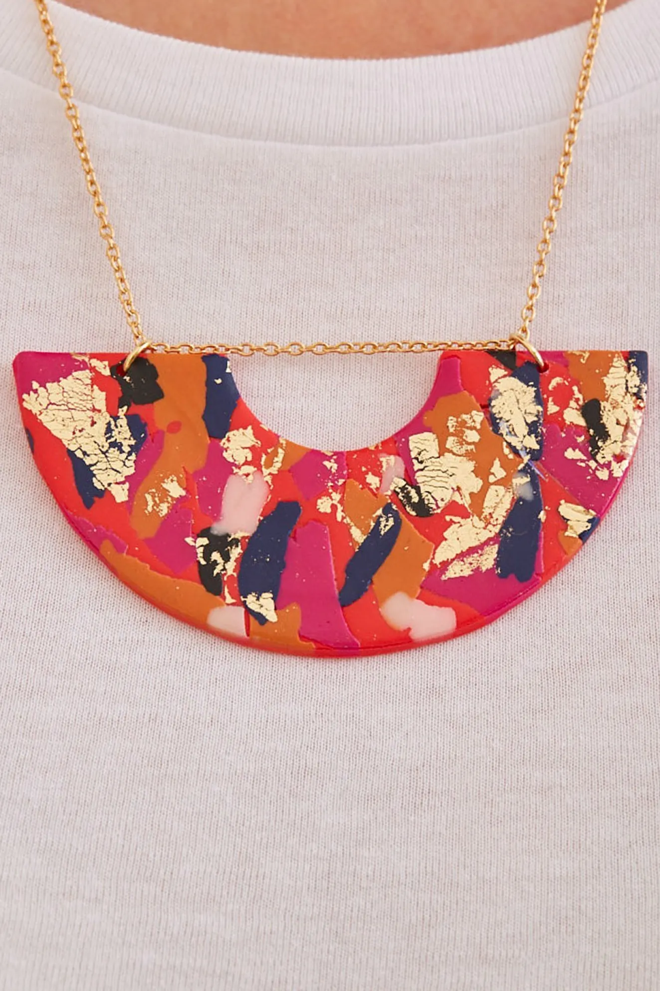 Fire & Flood Statement Necklace