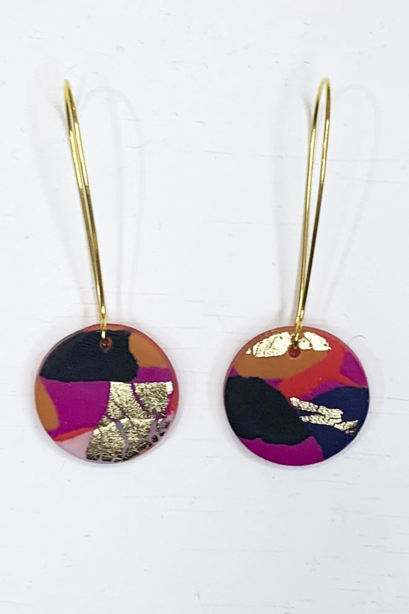 Fire & Flood Medium Gold Hoop Earrings