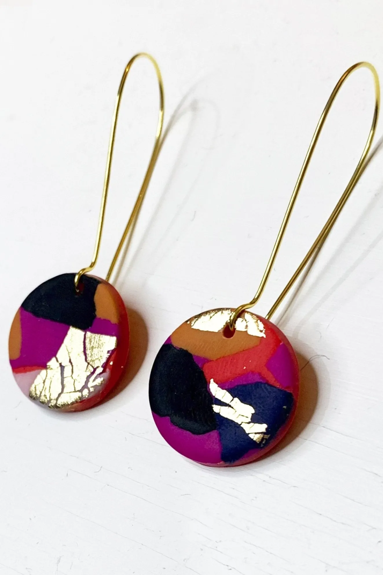 Fire & Flood Medium Gold Hoop Earrings