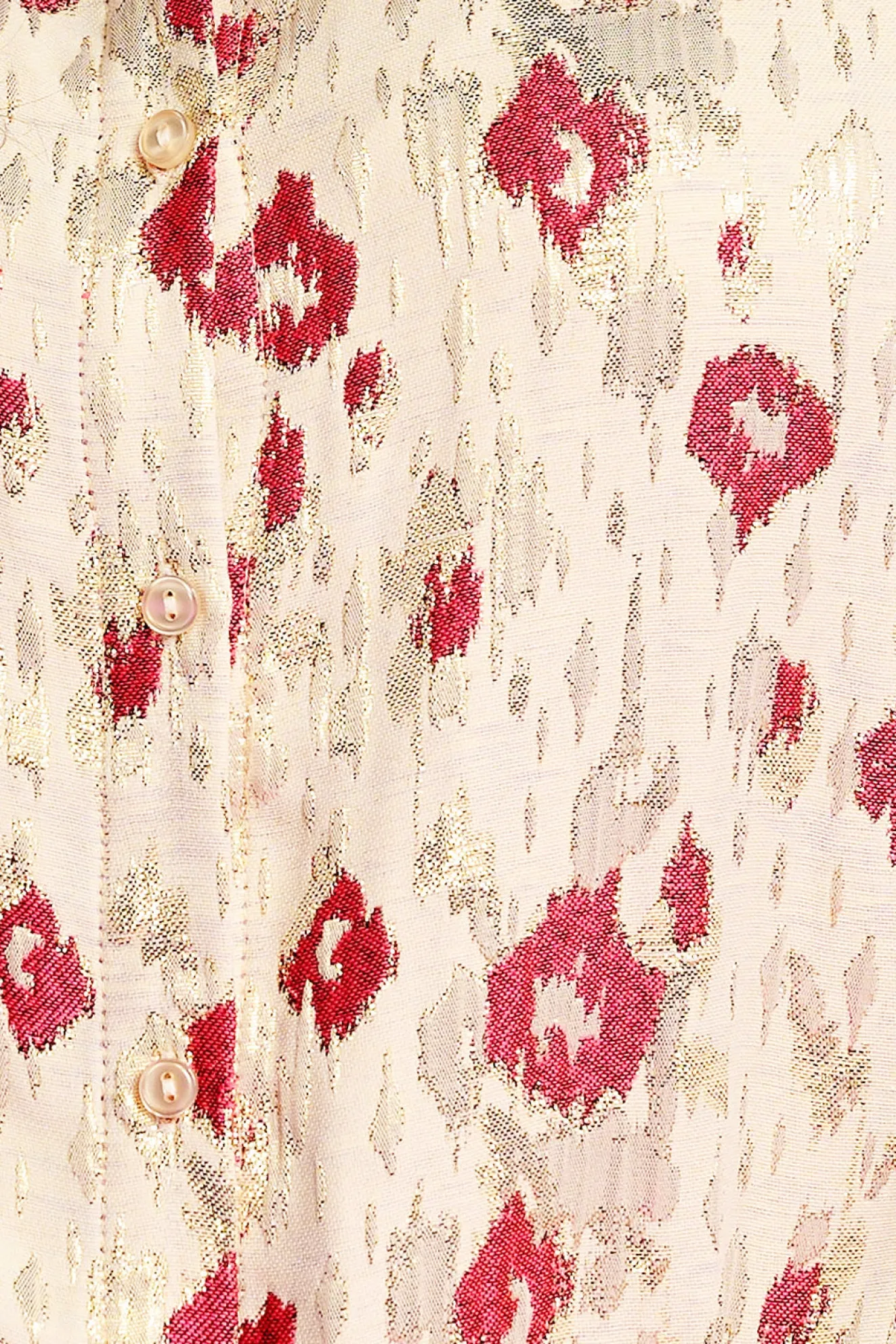 Pom Amsterdam Leopard Print Shimmer Blouse