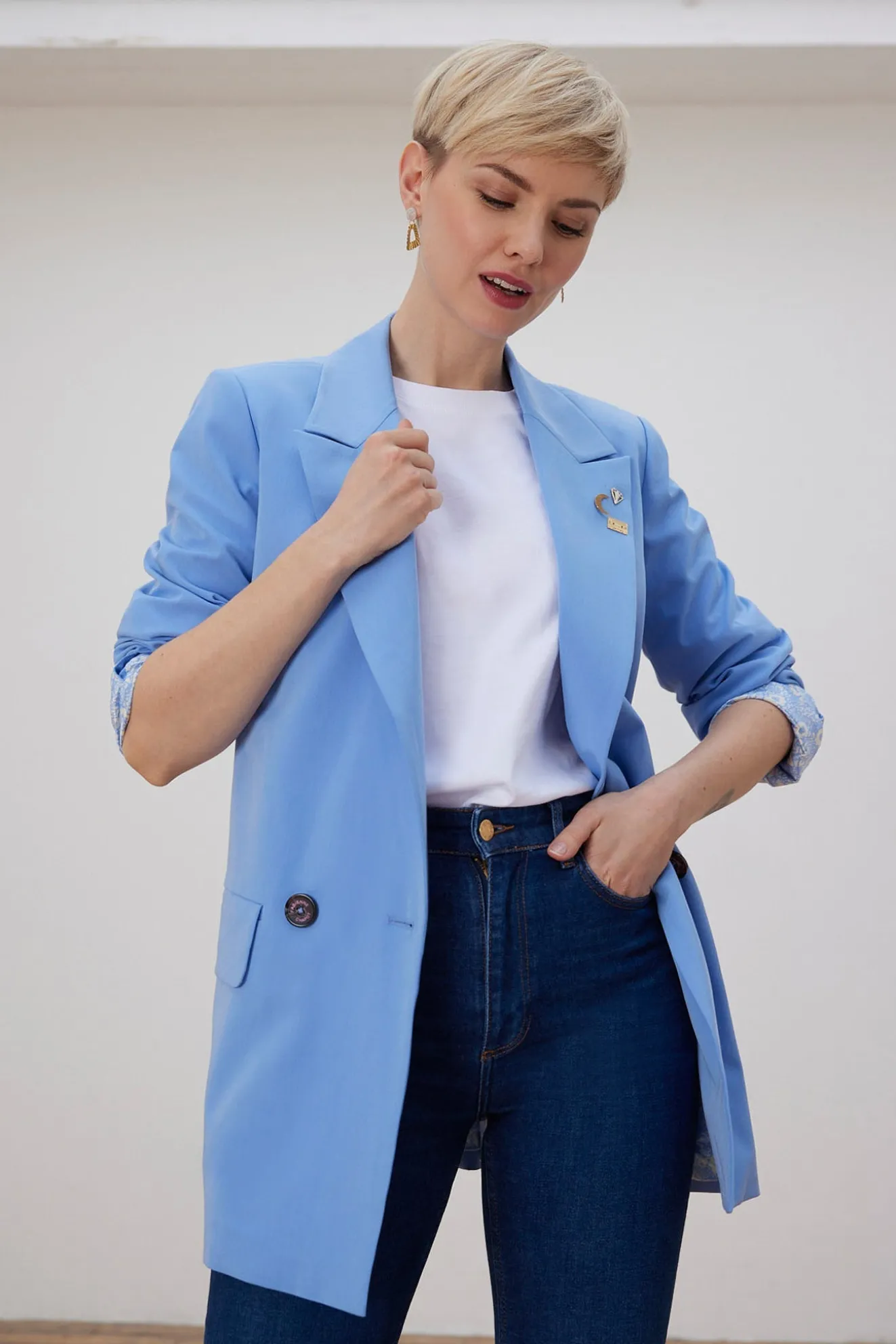 Fabienne Chapot Benny Light Blue Blazer