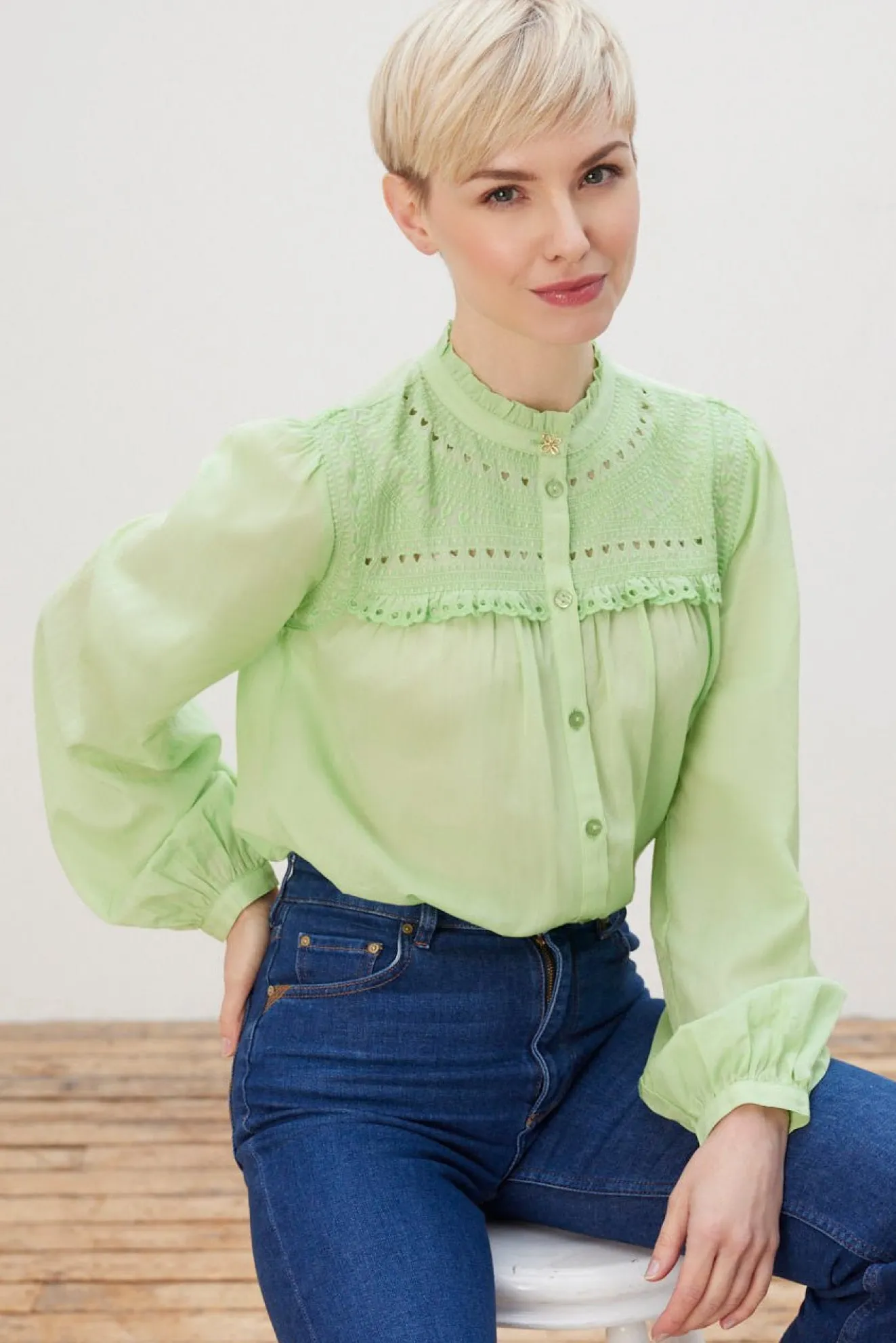 Fabienne Chapot Tootsie Light Green Blouse