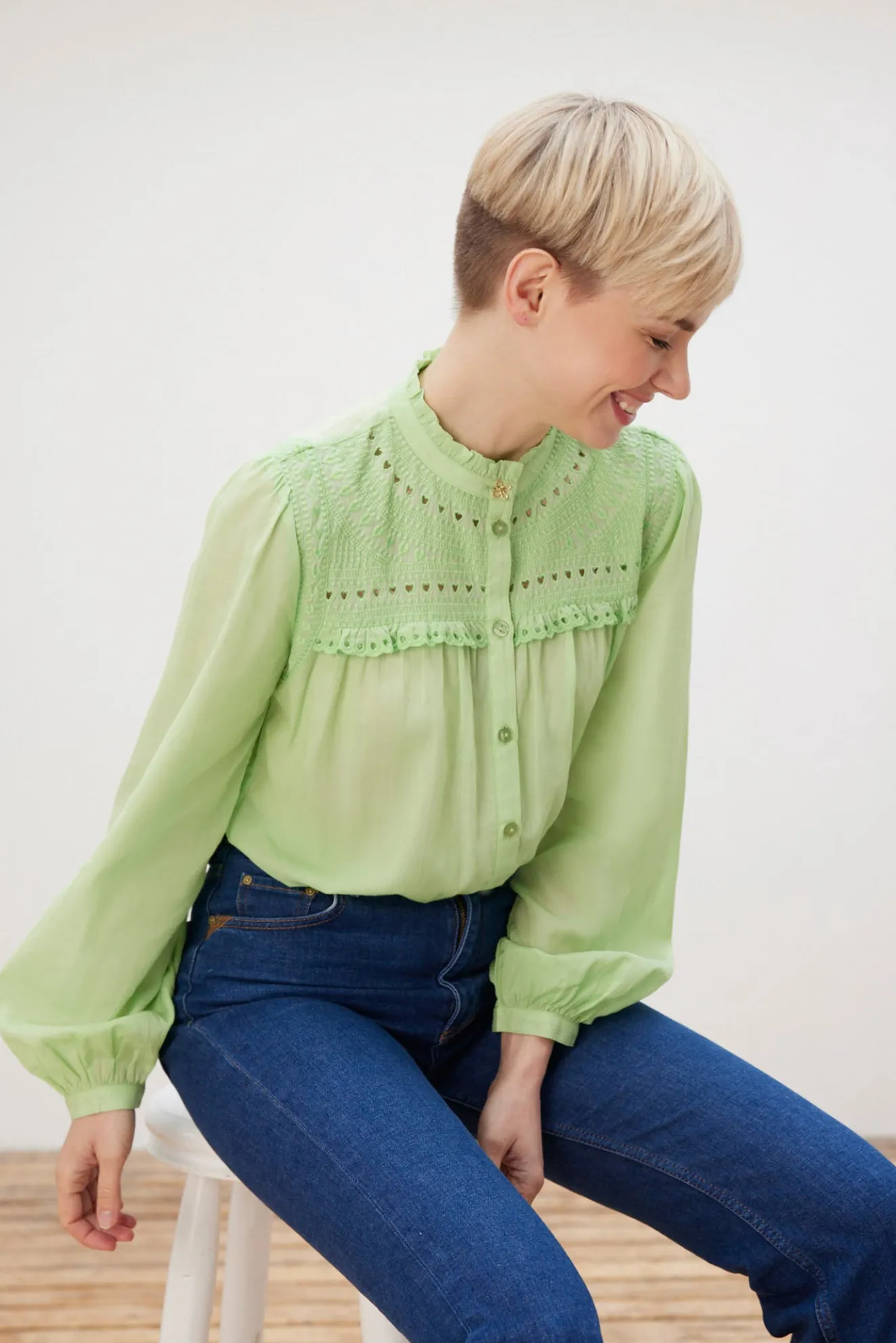 Fabienne Chapot Tootsie Light Green Blouse