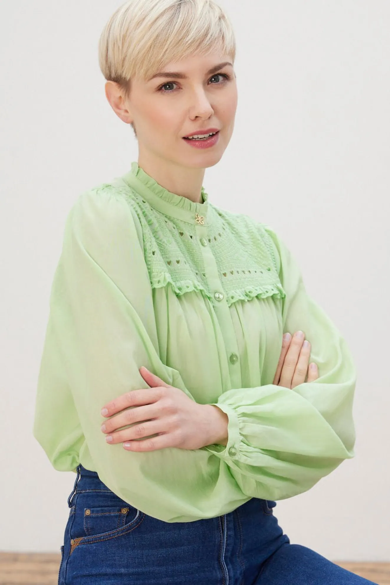 Fabienne Chapot Tootsie Light Green Blouse