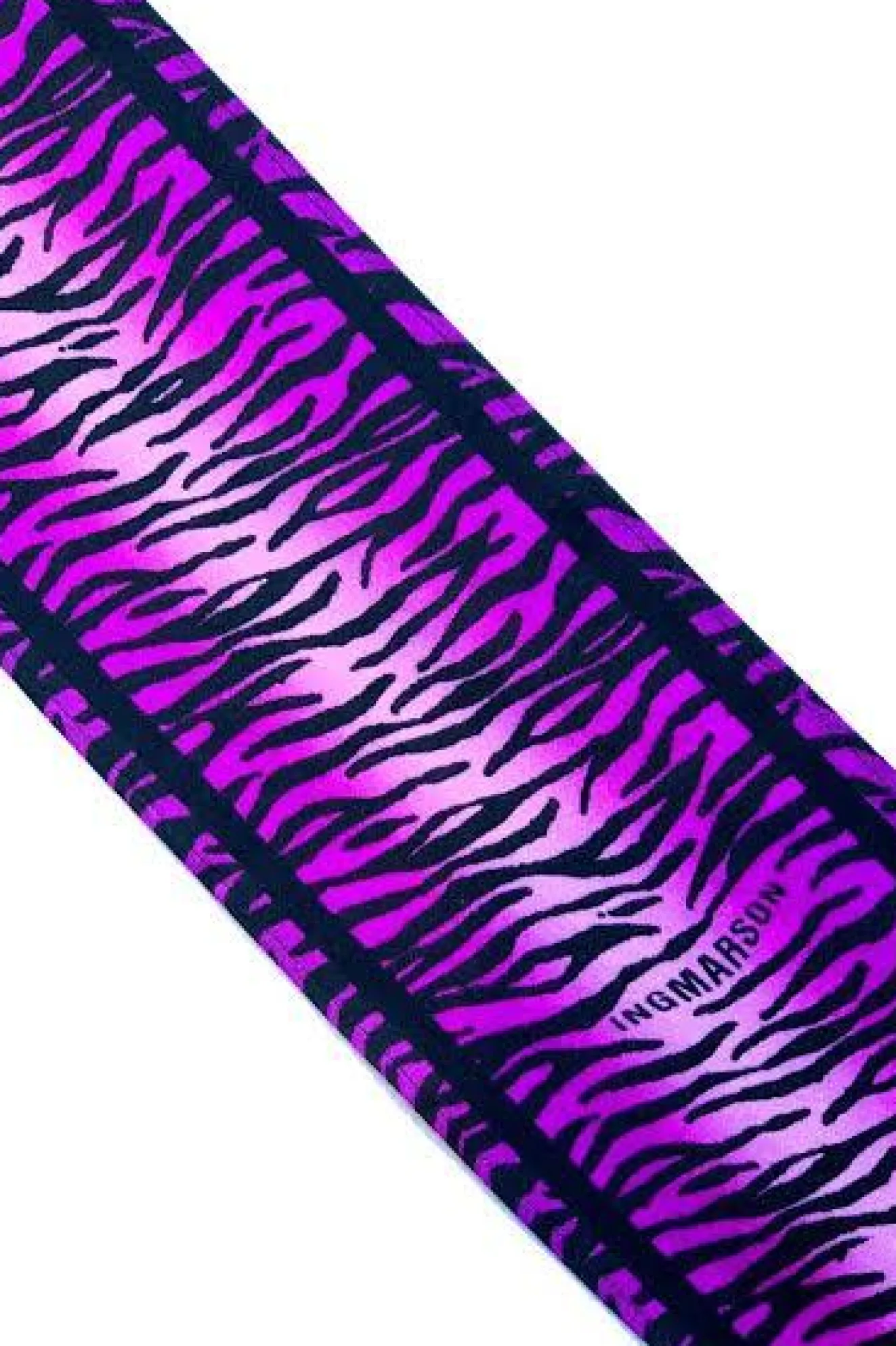 Tiger Silk Neck Scarf Long Magenta
