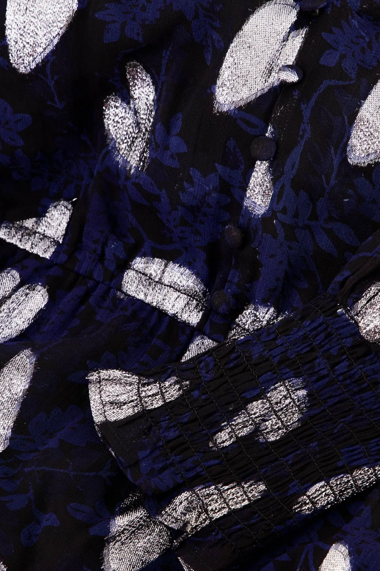 Fabienne Chapot Chacha Metallic Heart Print Maxi Dress