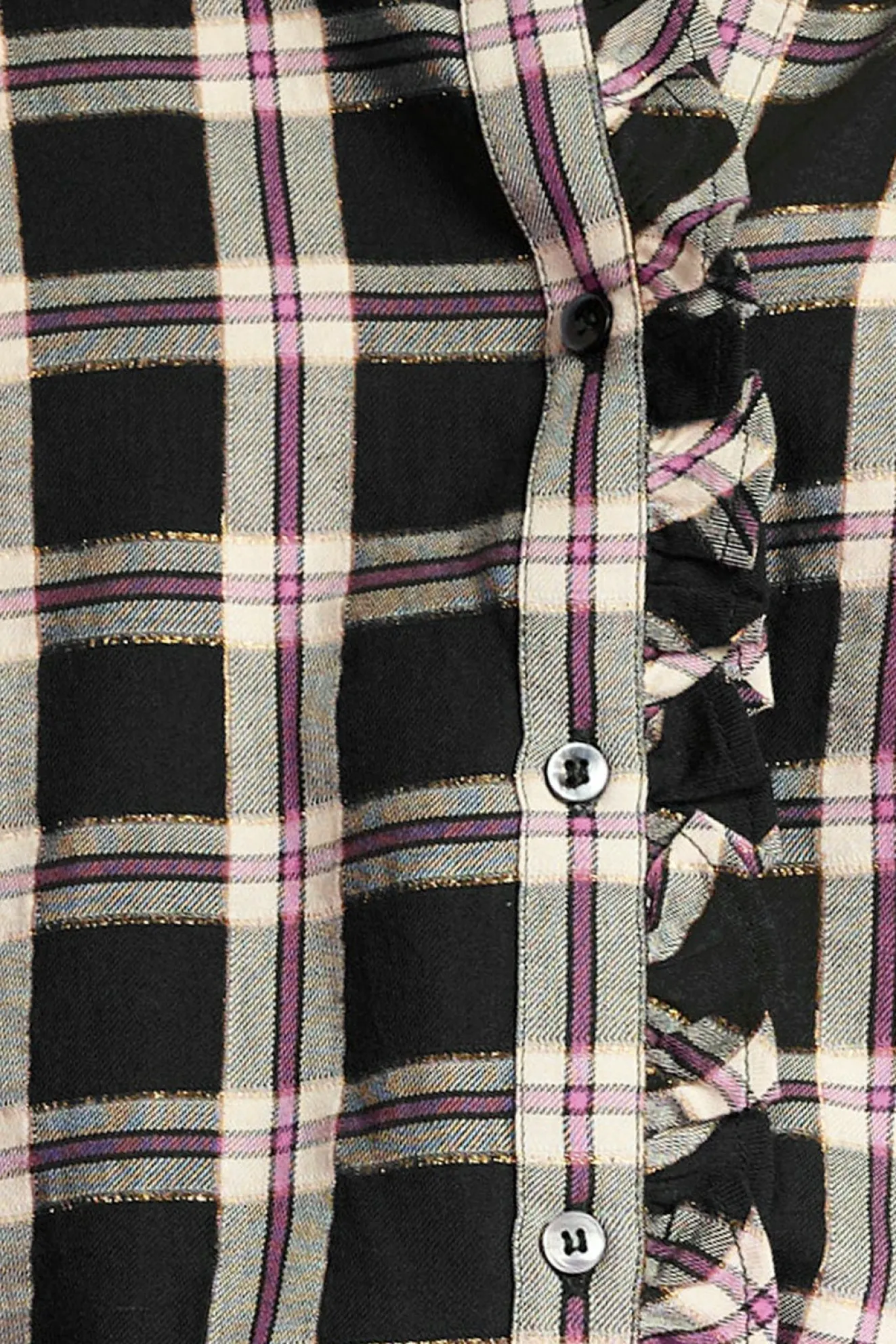 Pom Amsterdam Checks Anthracite Blouse