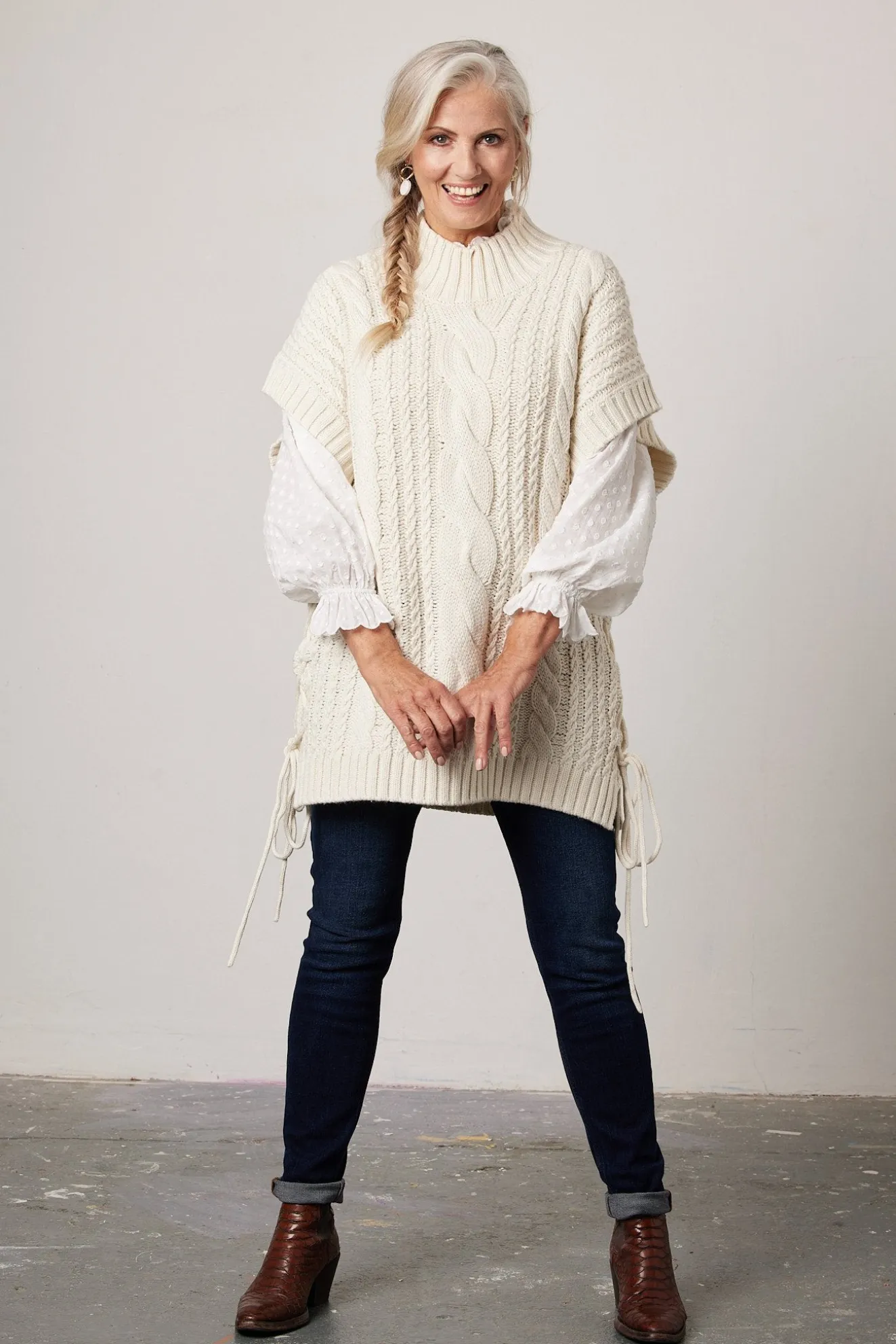 Stella Nova Elona Cable Knitted Vest