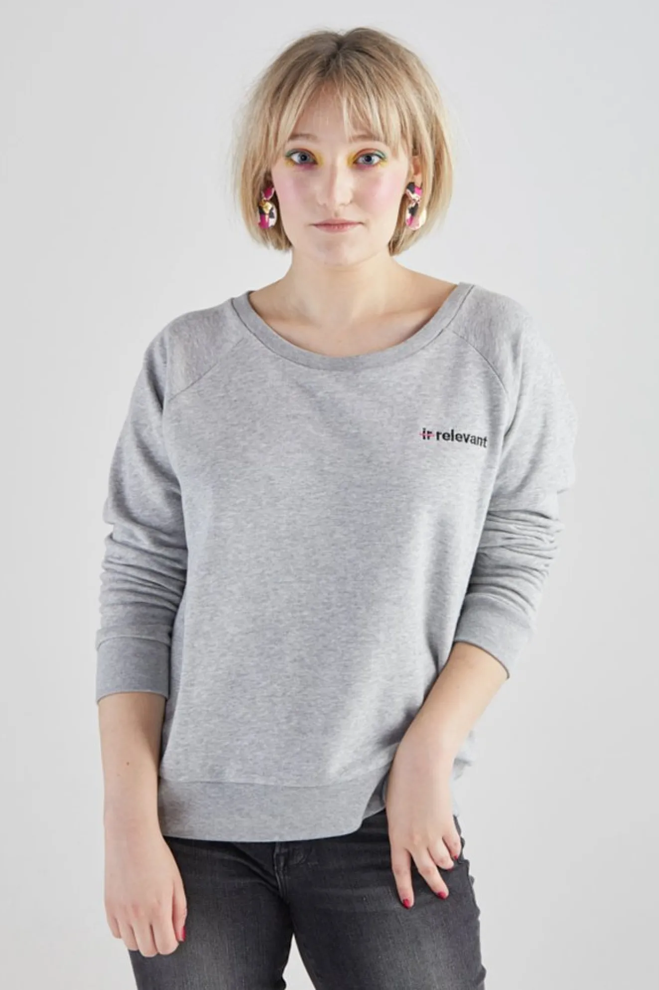 Strike Out Ageism Charity Grey Sweatshirt (3 Slogan Options)