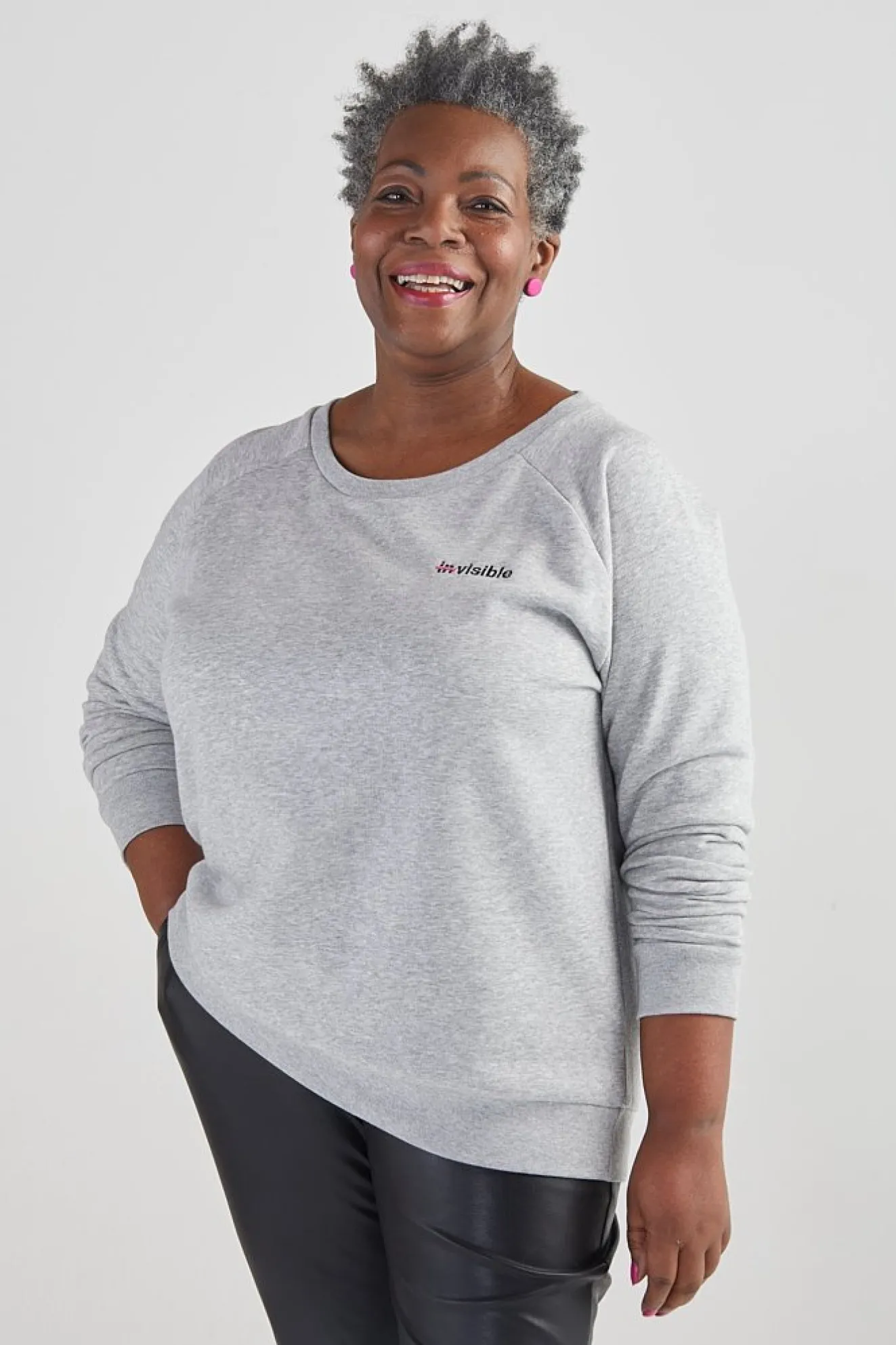 Strike Out Ageism Charity Grey Sweatshirt (3 Slogan Options)