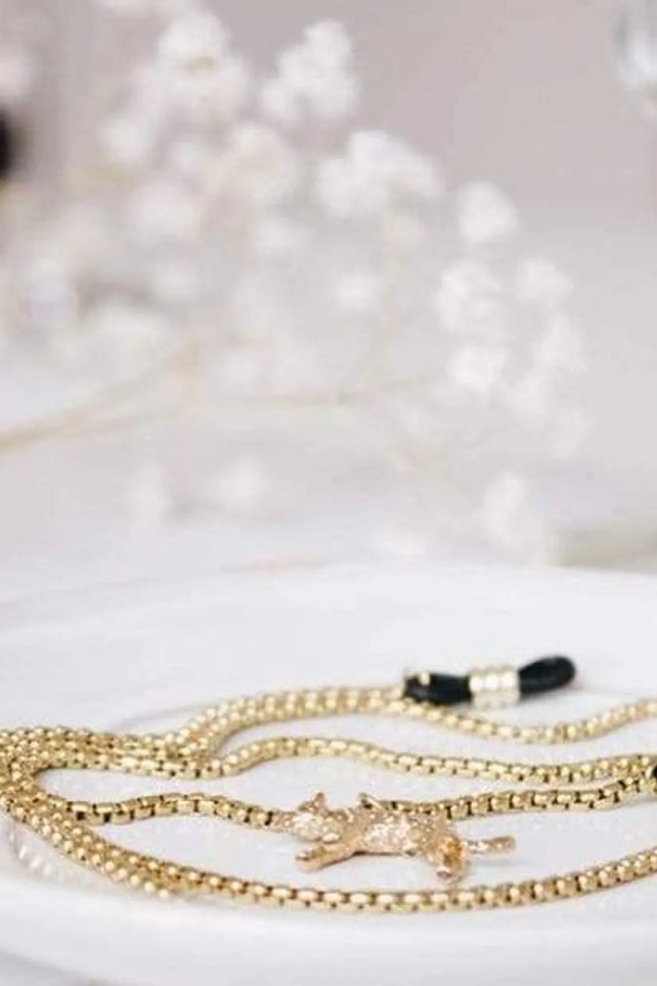 Jaguar Gold Glasses Chain