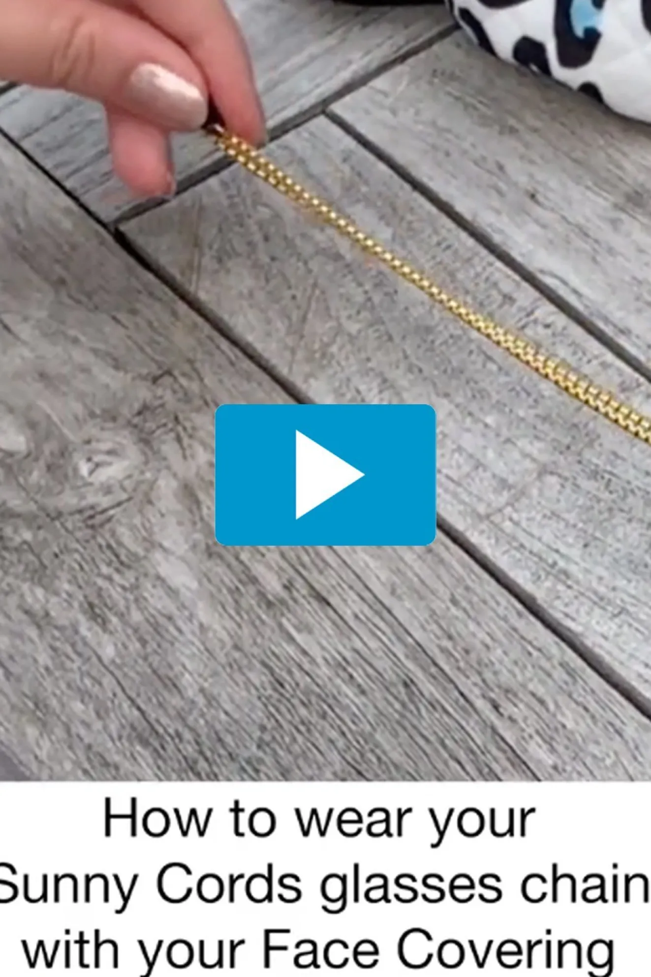 Jaguar Gold Glasses Chain