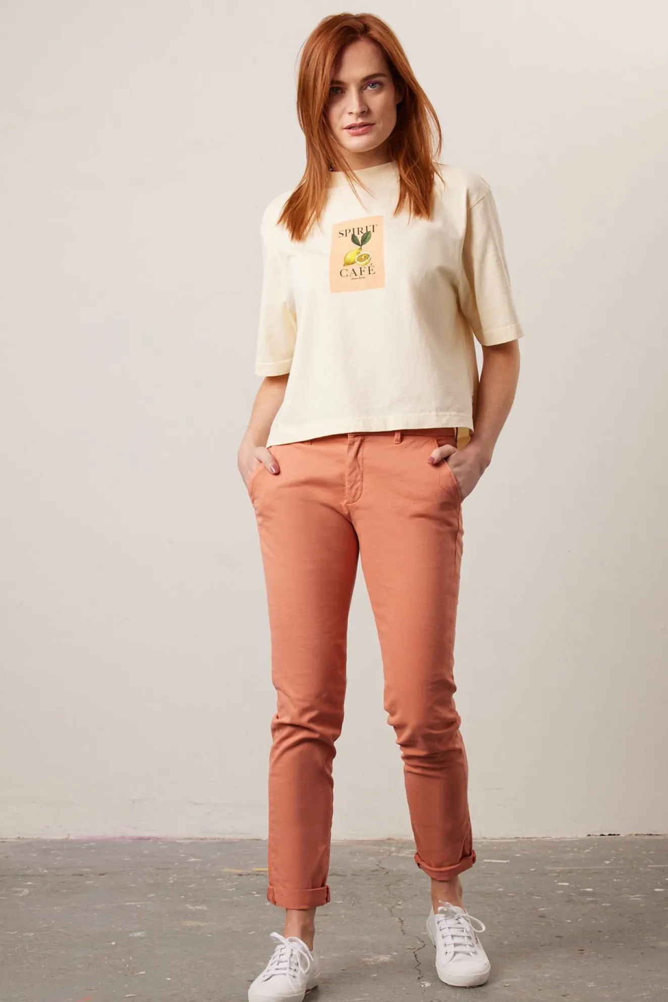 Reiko Sandy Coral Haze Chinos