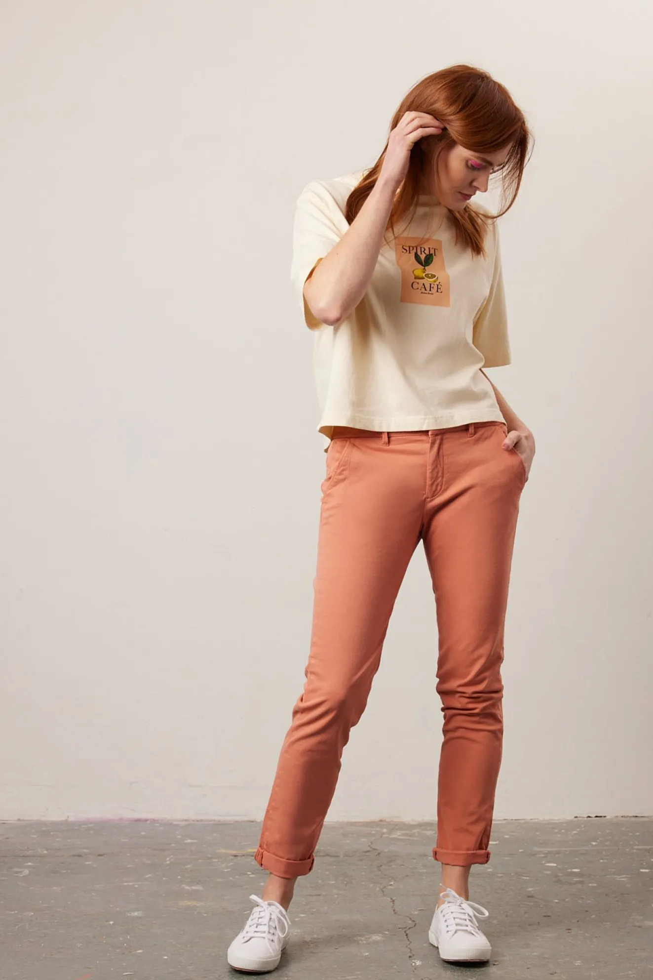 Reiko Sandy Coral Haze Chinos