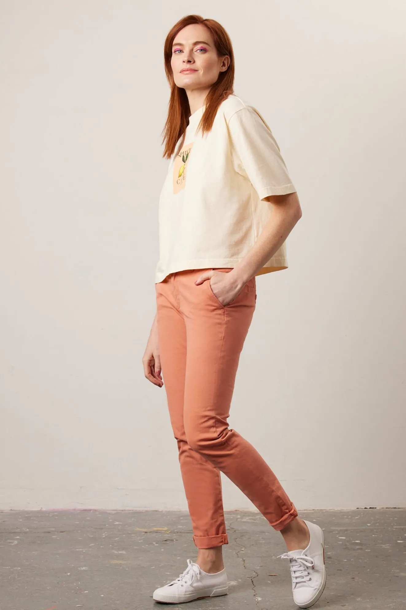 Reiko Sandy Coral Haze Chinos