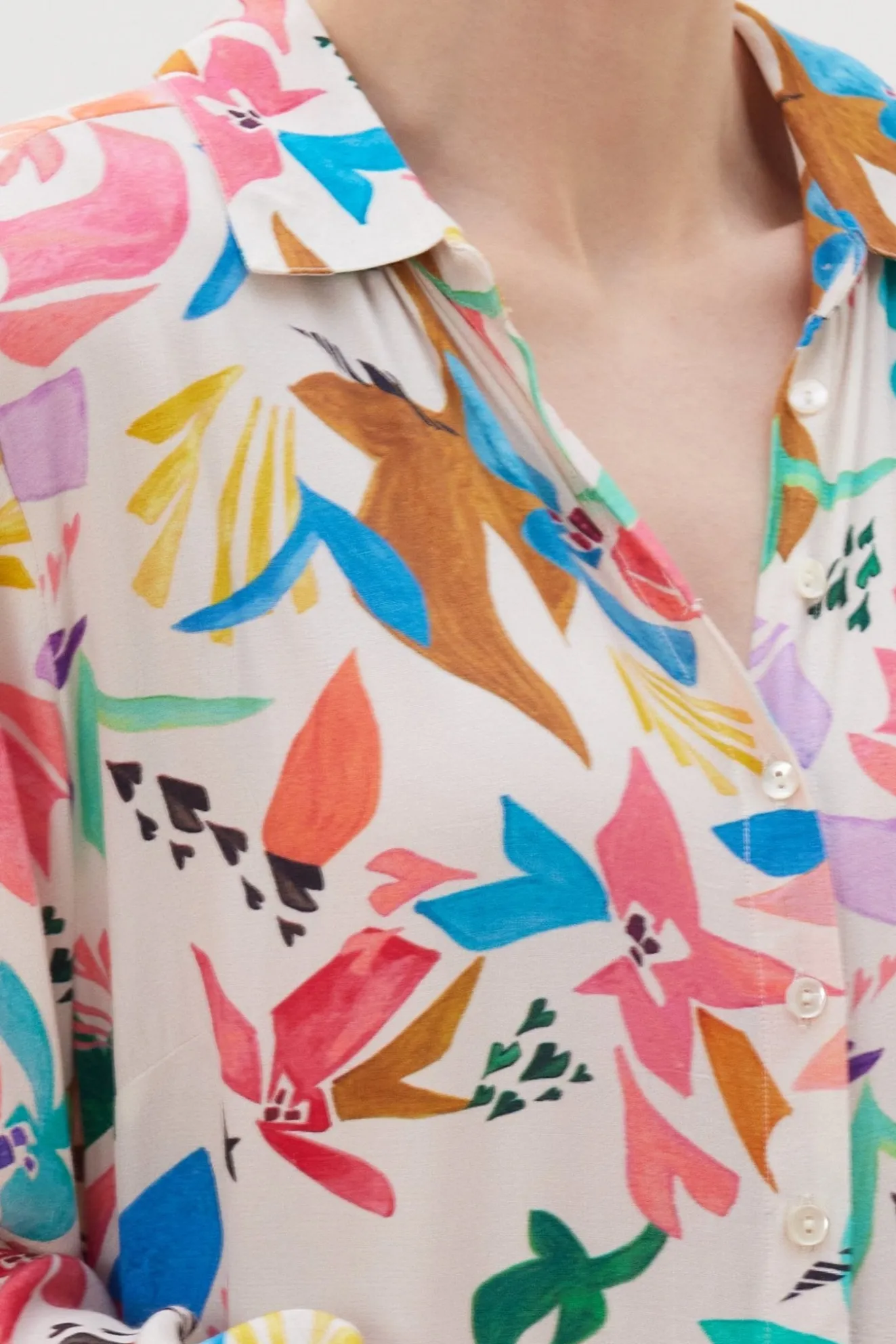 Pom Amsterdam Origami Fest Ecru Maxi Dress