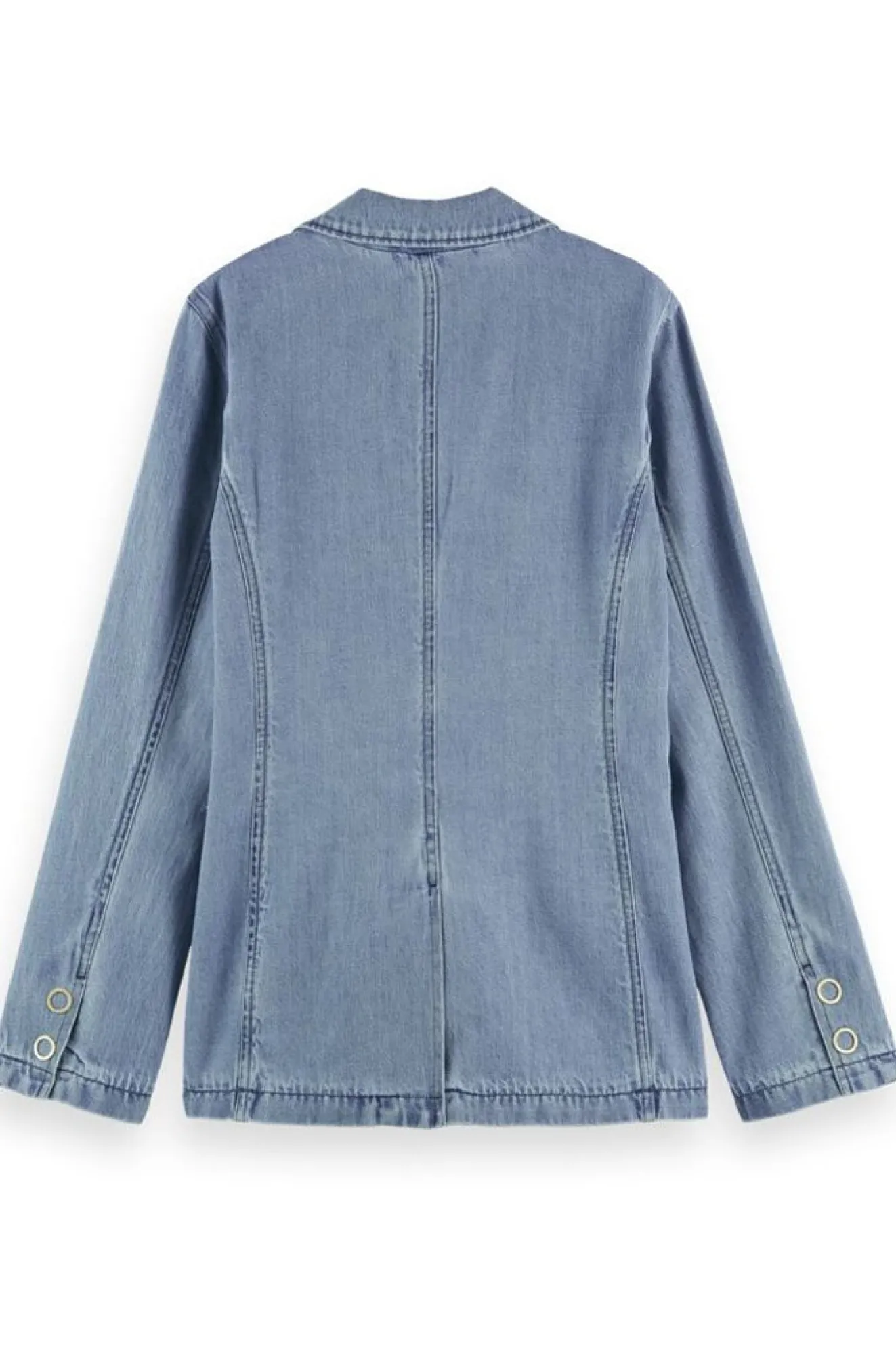 Scotch & Soda Ams Blauw Double Breasted Indigo Blazer