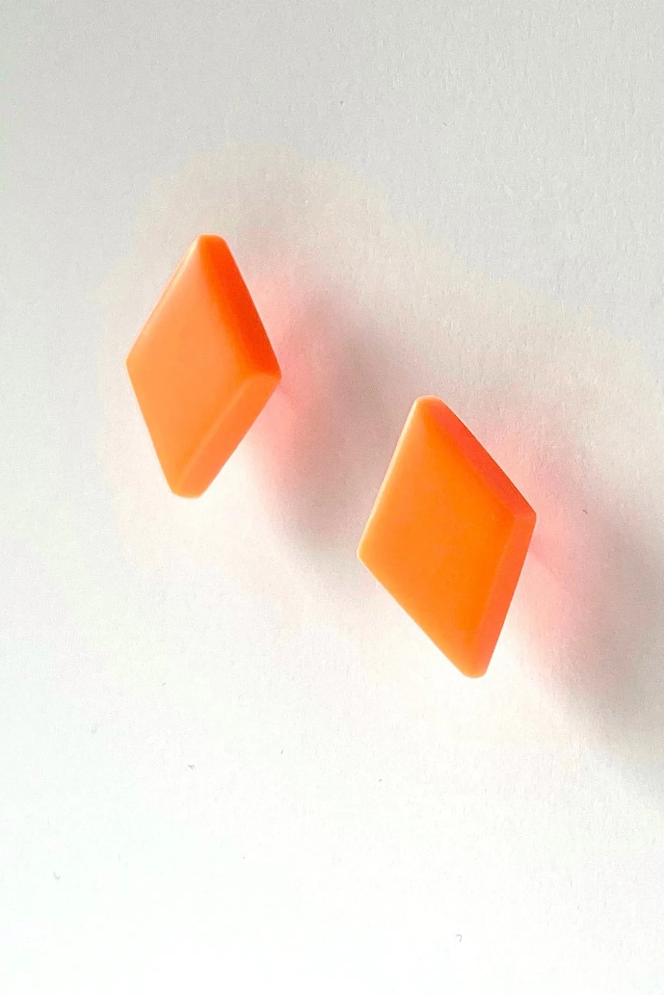 Gaia Orange With Glass Beads 2-In-1 Earrings