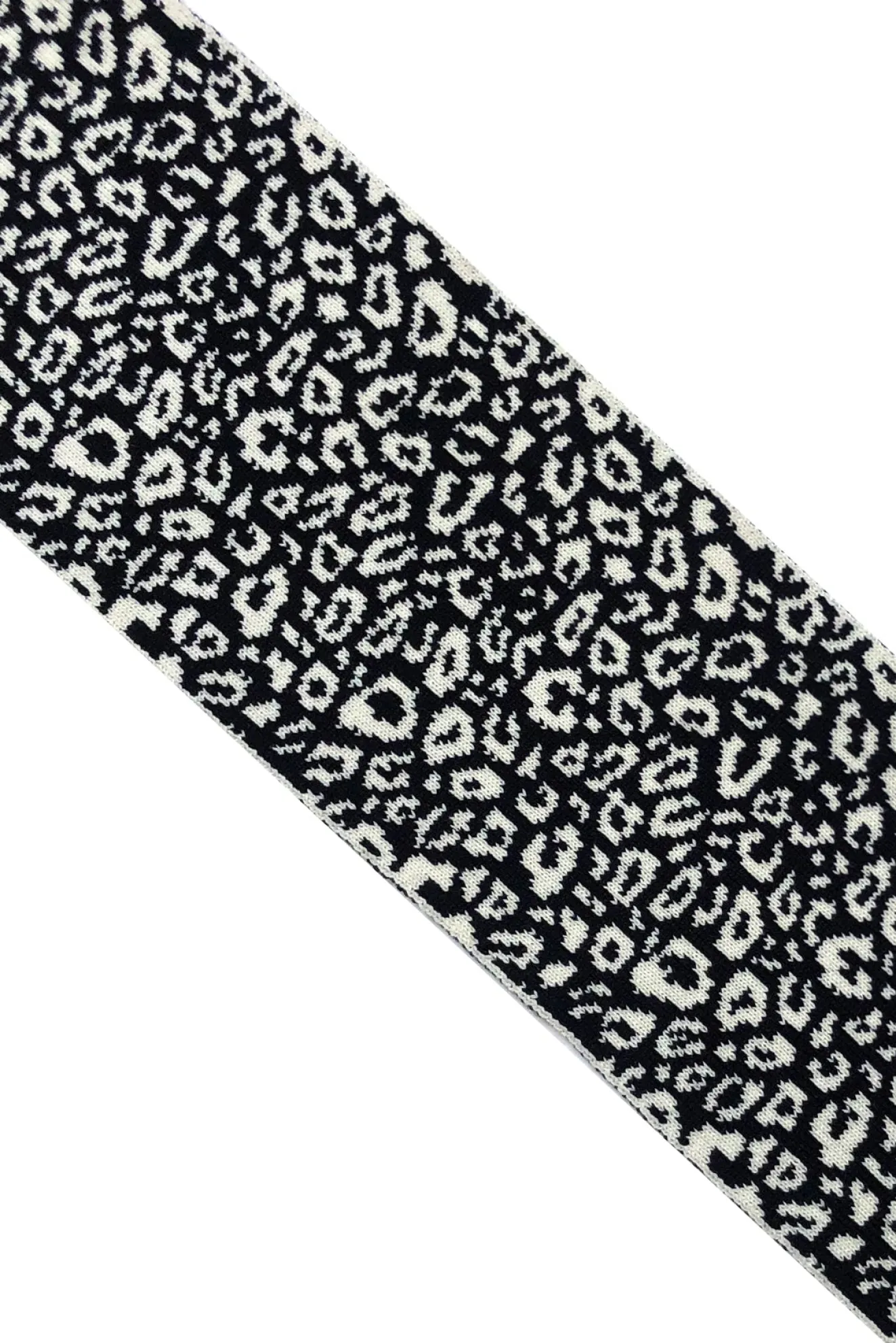 Personalised Initial Wool & Cashmere Black Scarf