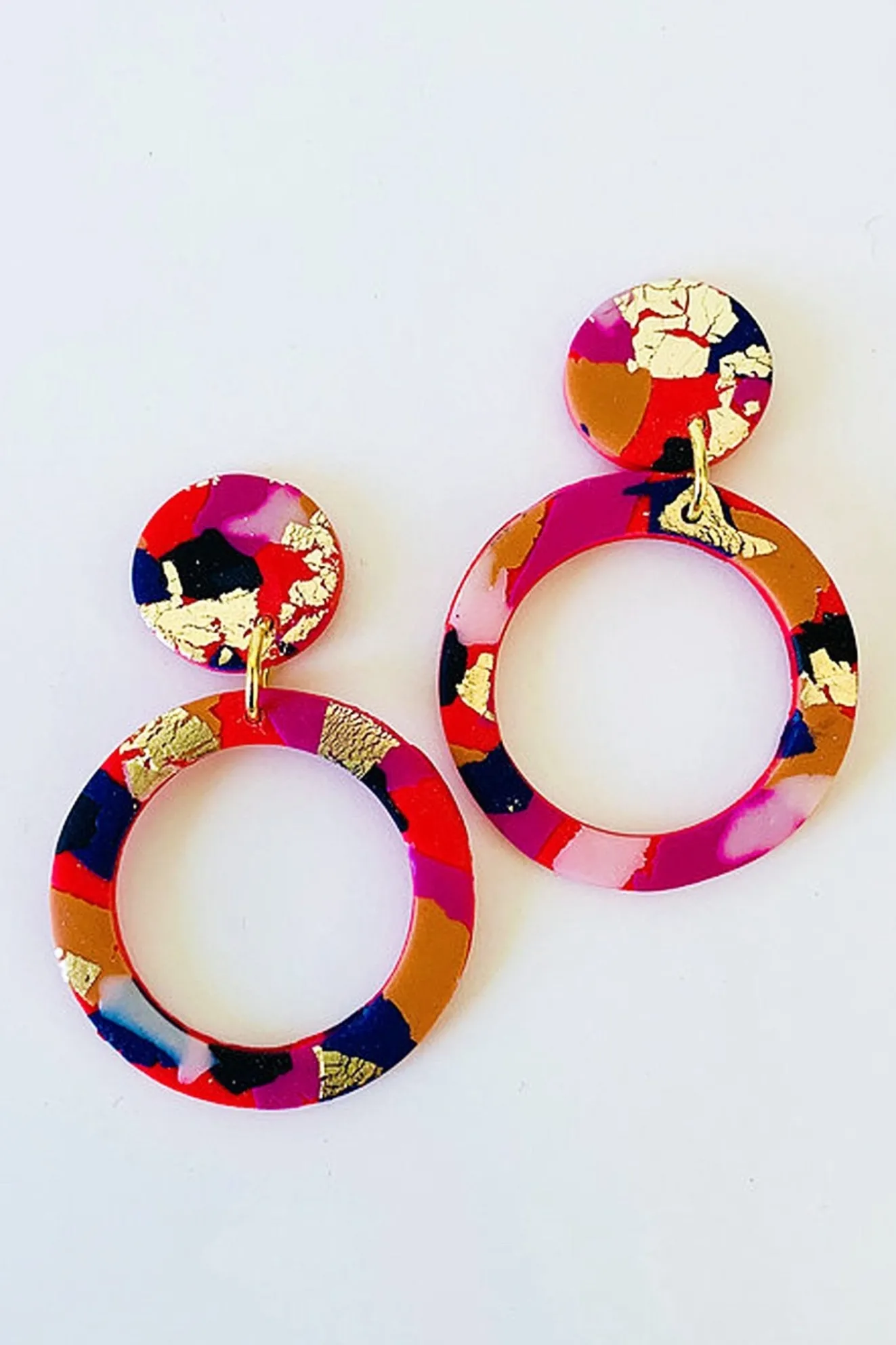 Fire & Flood Hoop Earrings