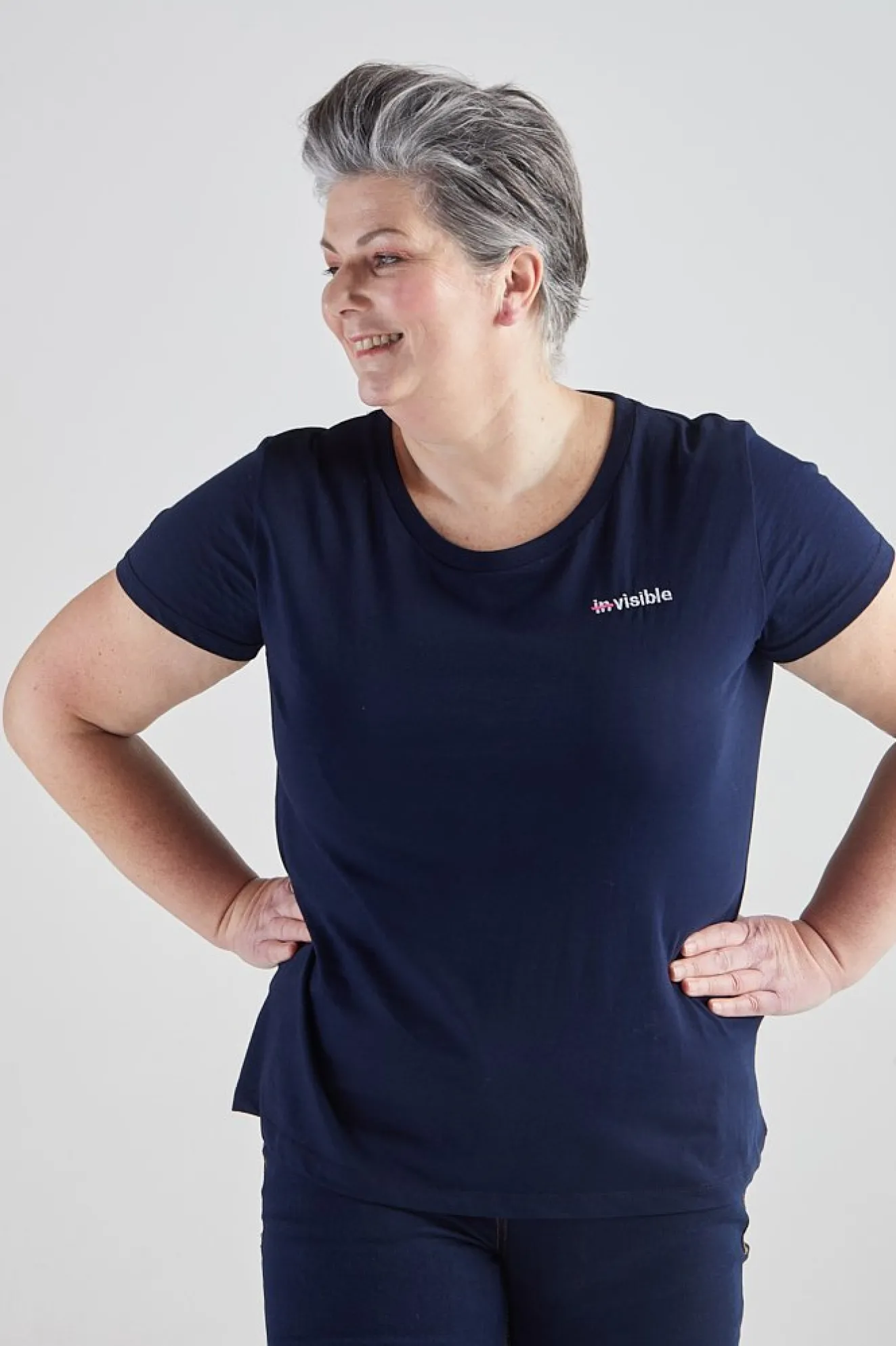 Strike Out Ageism Charity Navy T-Shirt (3 Slogan Options)