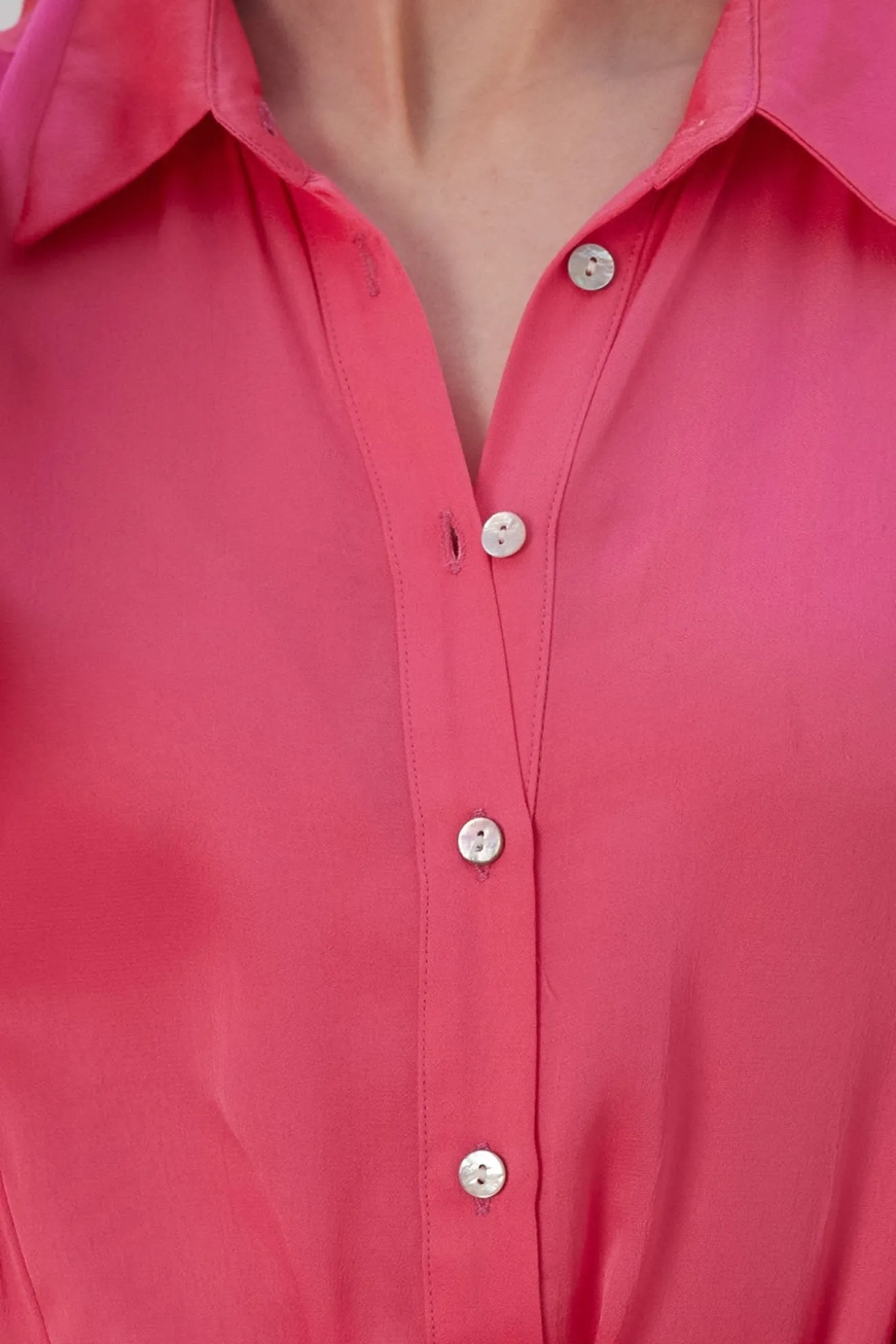 Pom Amsterdam Blush Pink Midi Dress