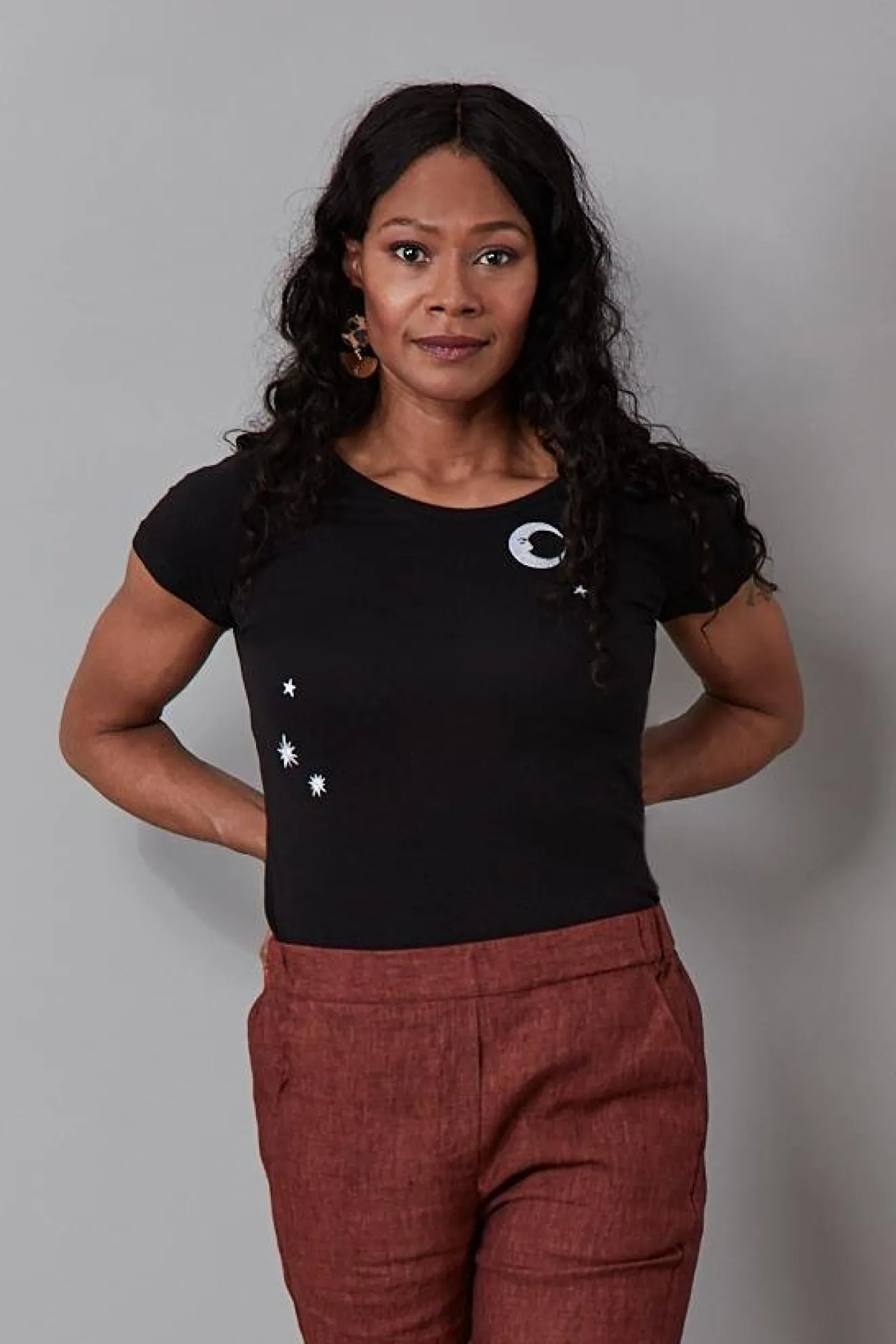 Midnight Sky Embroidered T-Shirt