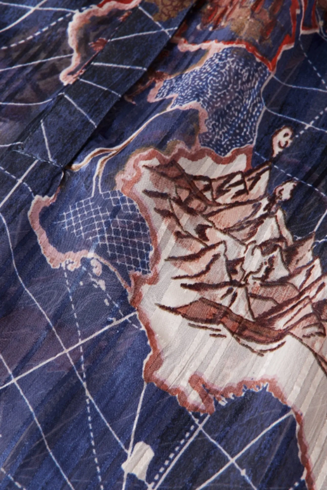 Scotch & Soda Printed Sheer Ruffle Top