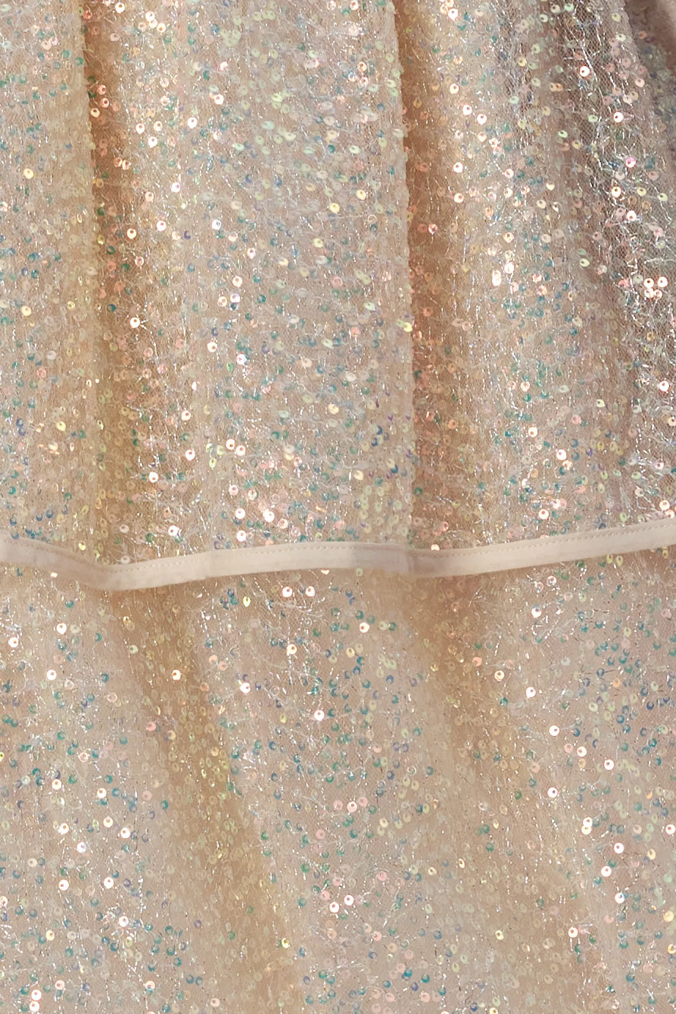 Stella Nova Becca Seashell Shimmer Sequin Skirt