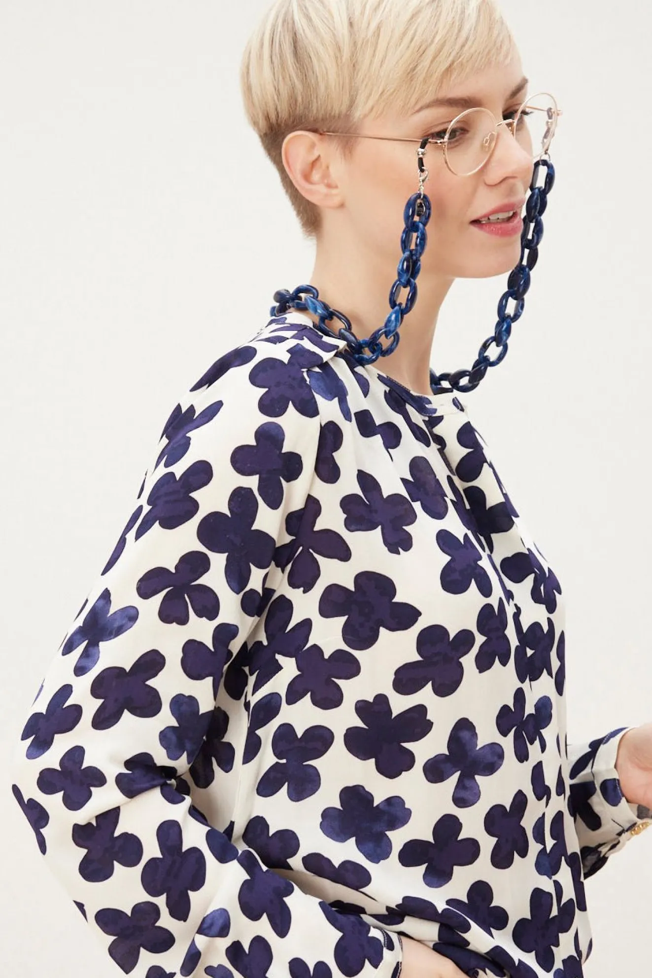 Fabienne Chapot Sunset Treboli Navy Blouse