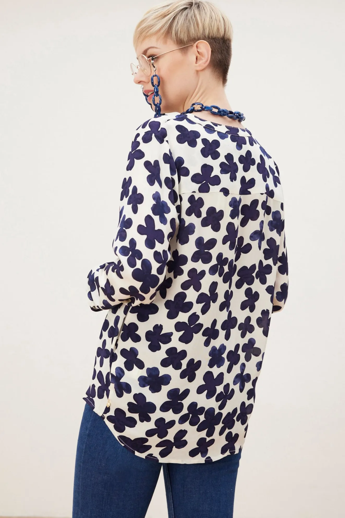 Fabienne Chapot Sunset Treboli Navy Blouse