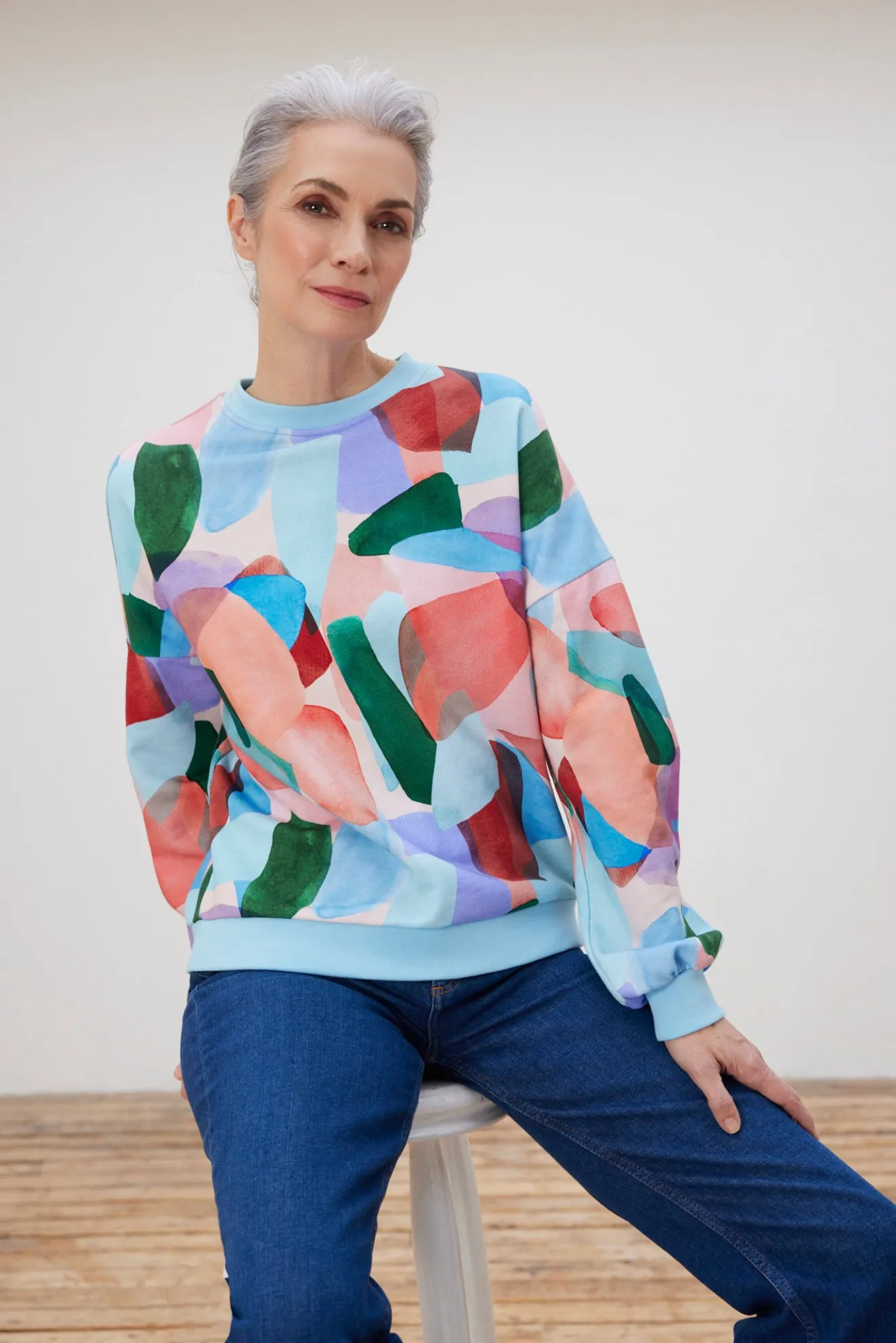 Pom Amsterdam Elements Printed Sweater